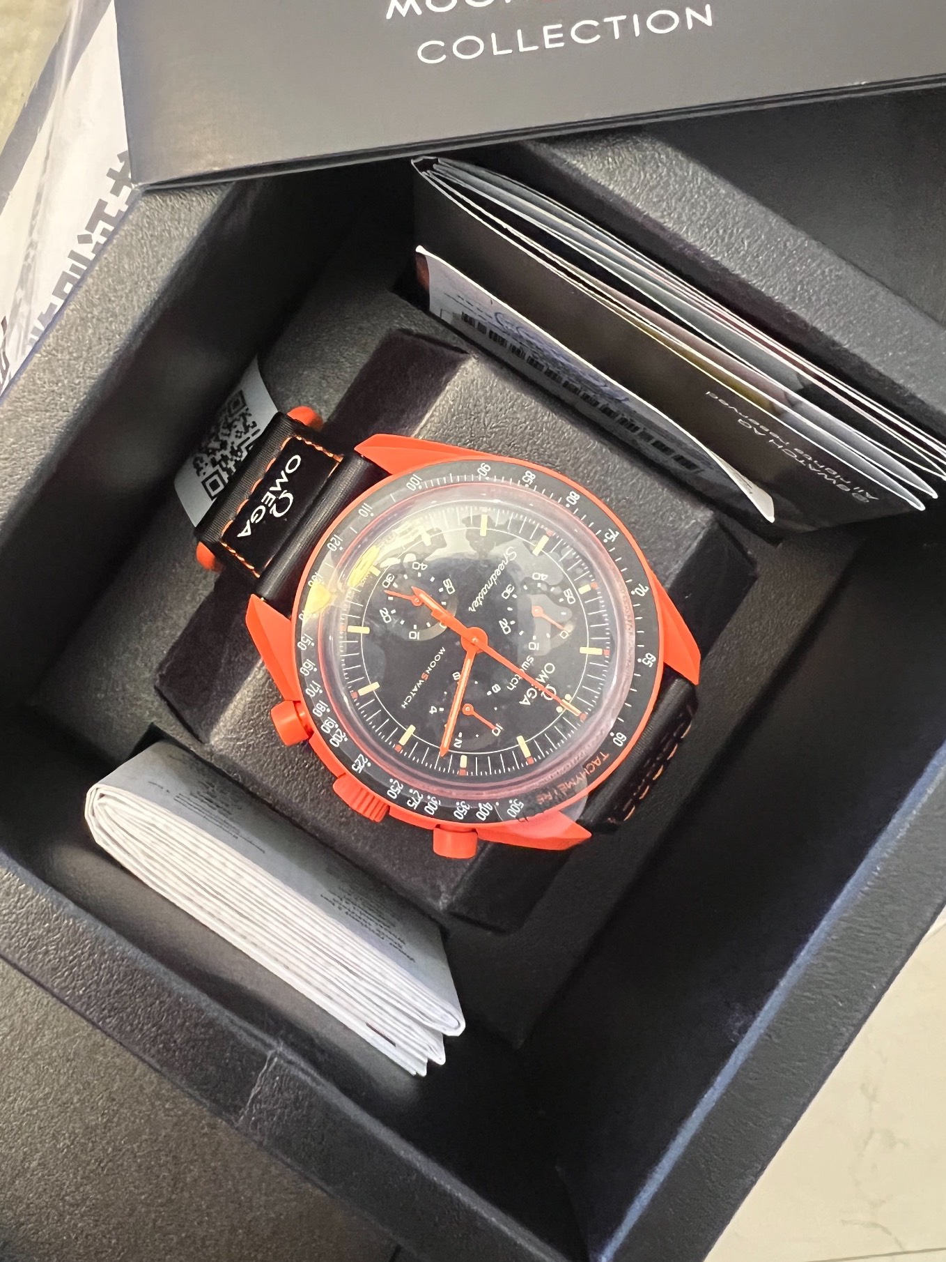 custom review-SWATCH Omega Коллаборация IOCERAMIC MOONSWATCH Collection Кварцевый механизм Мужские часы Часы 42 мм Черный циферблат