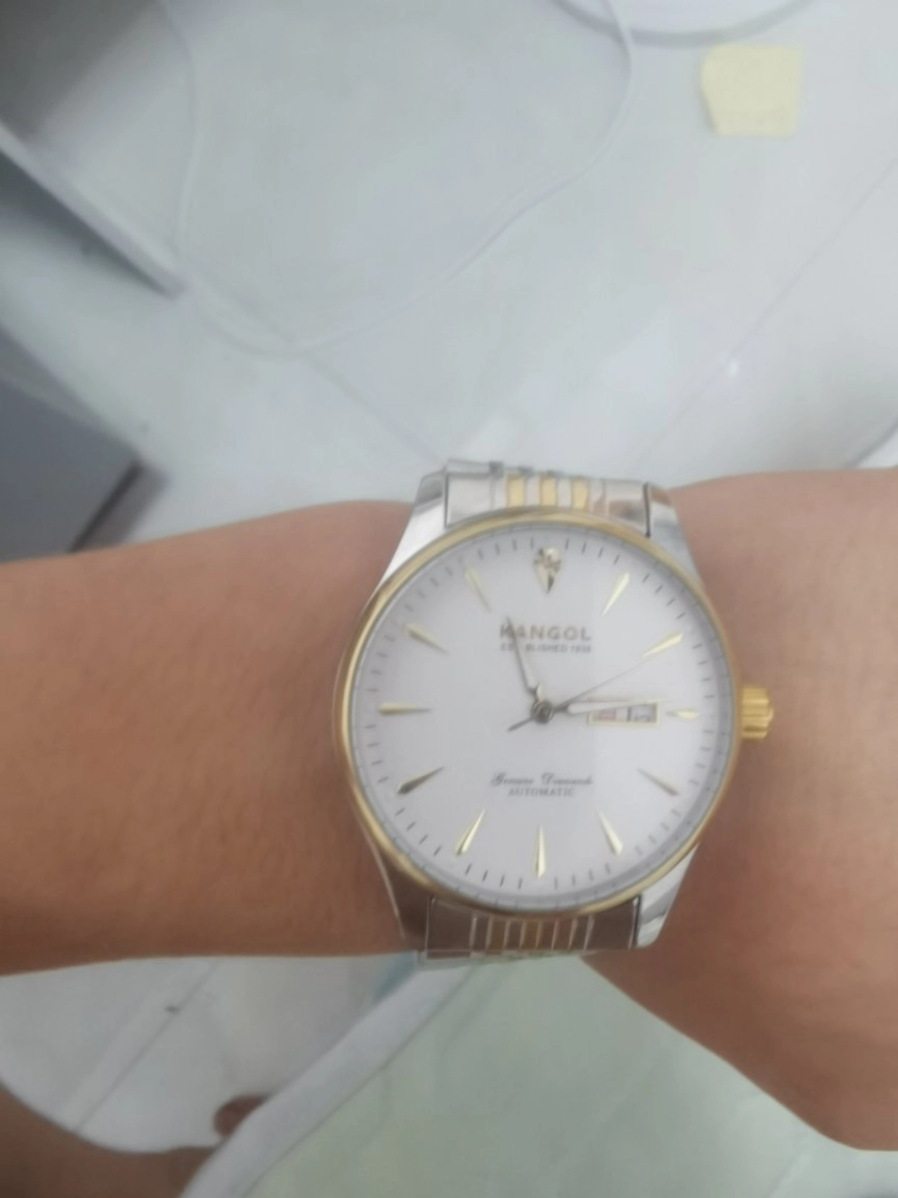 custom review-KANGOL PRESTIGE Collection Trendy Era Автоматический Механический Механизм Часы из Натуральной Кожи Ремешок Часы Мужские