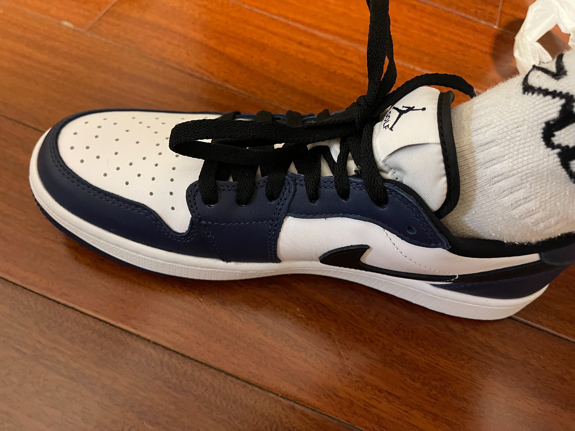 custom review-Air Jordan 1 Retro Low Golf 'Midnight Navy'