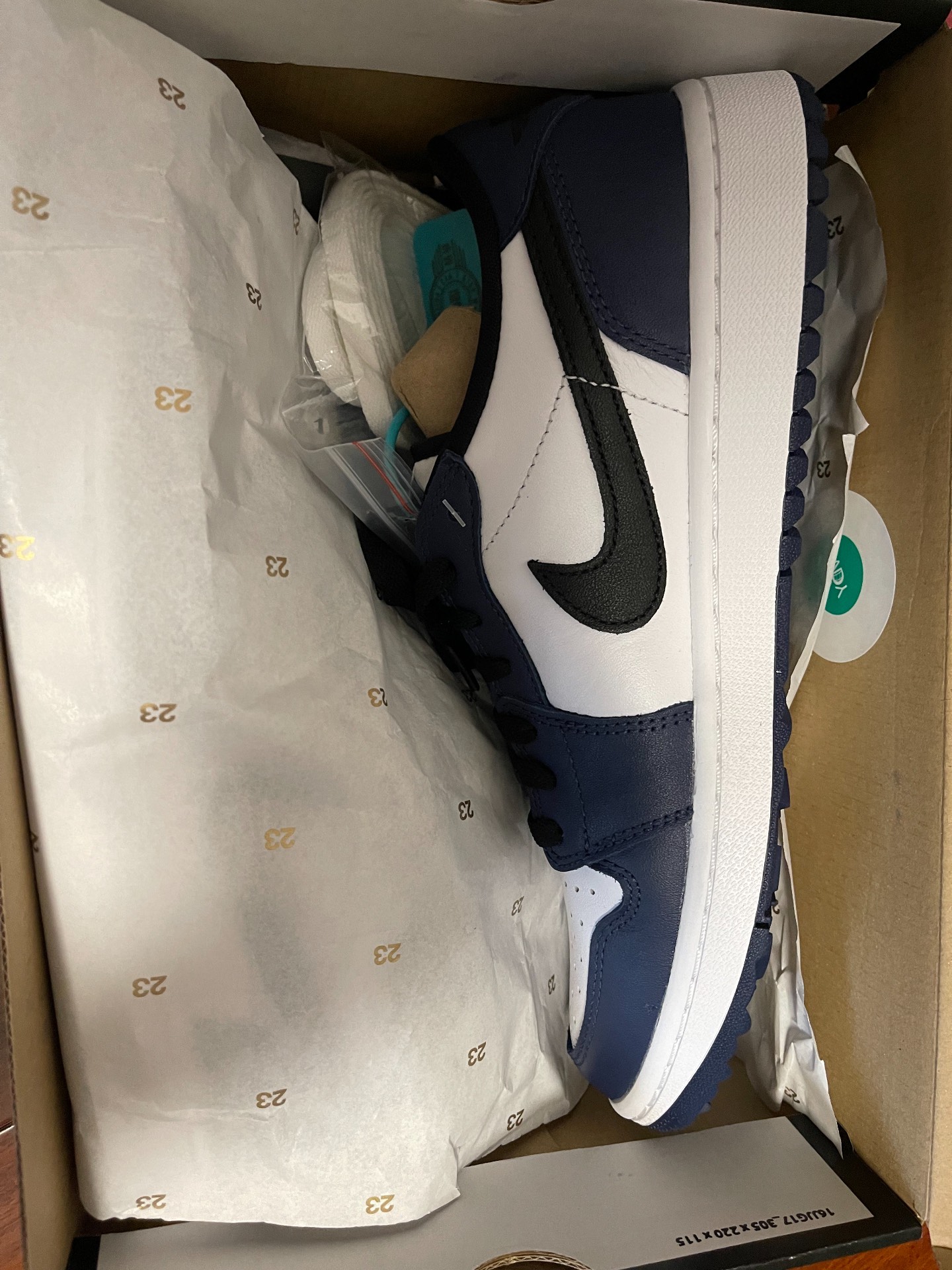 custom review-Air Jordan 1 Retro Low Golf 'Midnight Navy'
