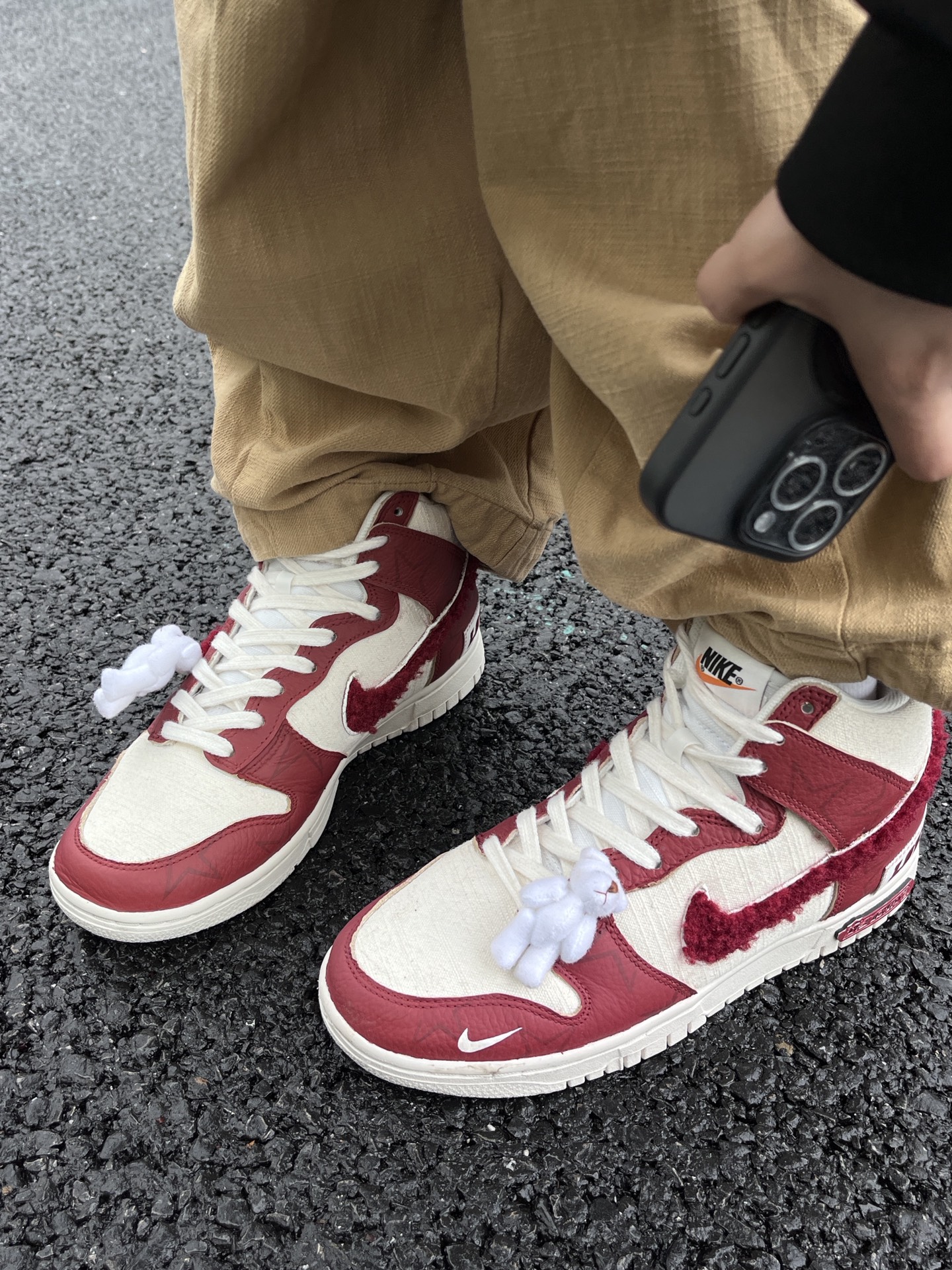 谁懂nike"红白"高帮鞋的魅力🥺