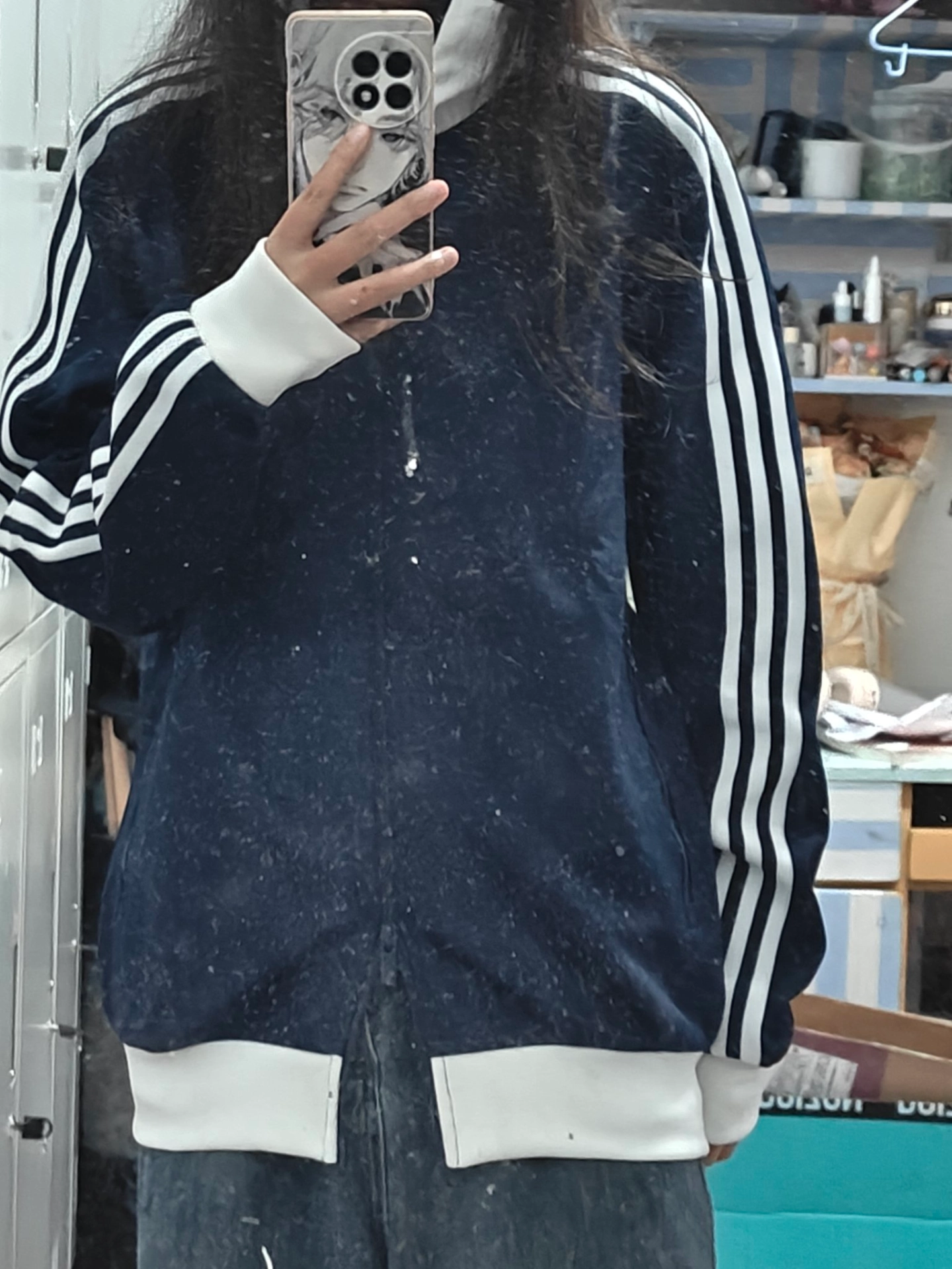 custom review-Adidas Originals Classics Beckenbauer ADICOLOR CLASSICS BECKENBAUER TRACK Куртка Куртки Пальто Мужской Ночной синий