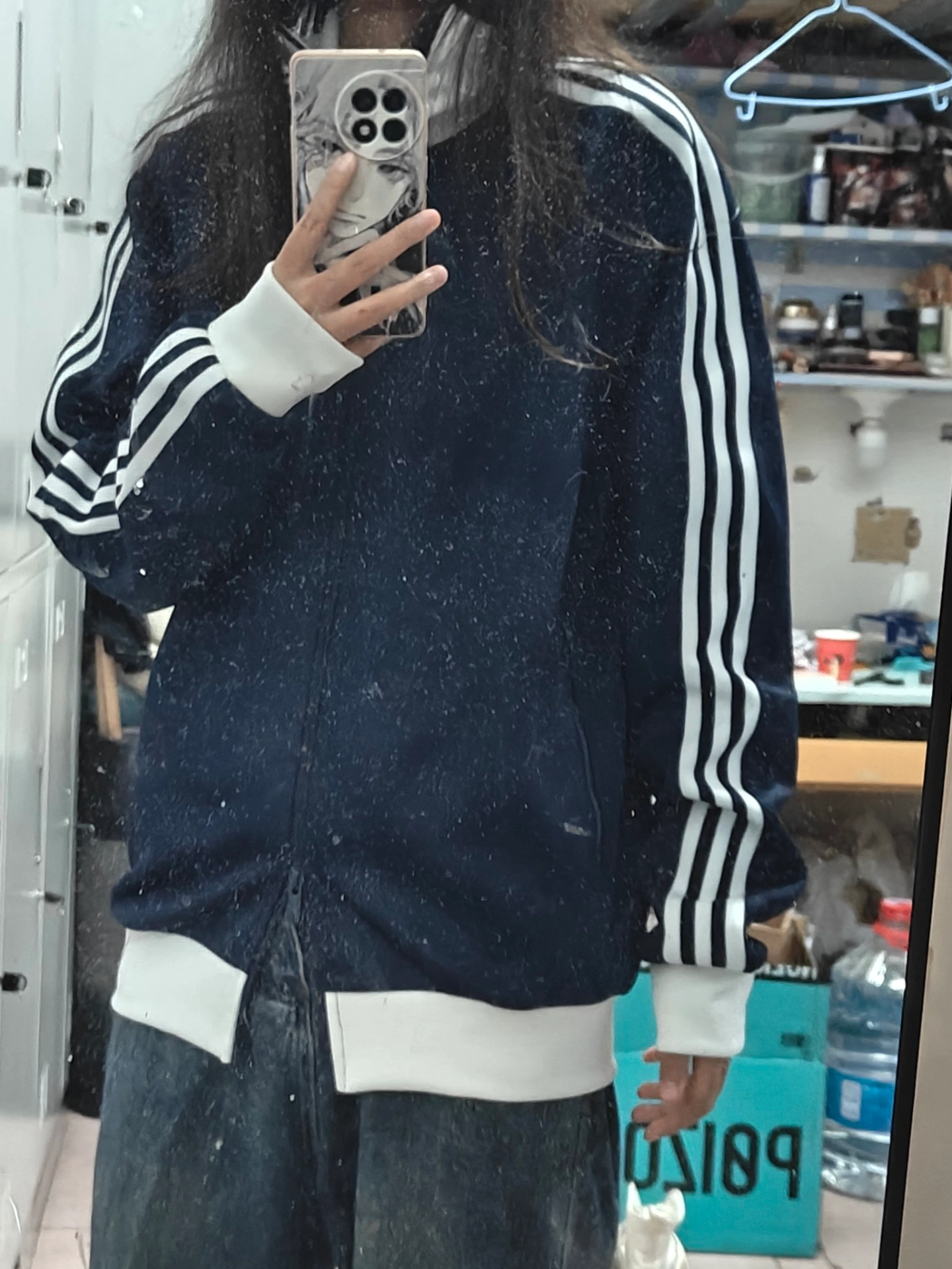 custom review-Adidas Originals Classics Beckenbauer ADICOLOR CLASSICS BECKENBAUER TRACK Куртка Куртки Пальто Мужской Ночной синий