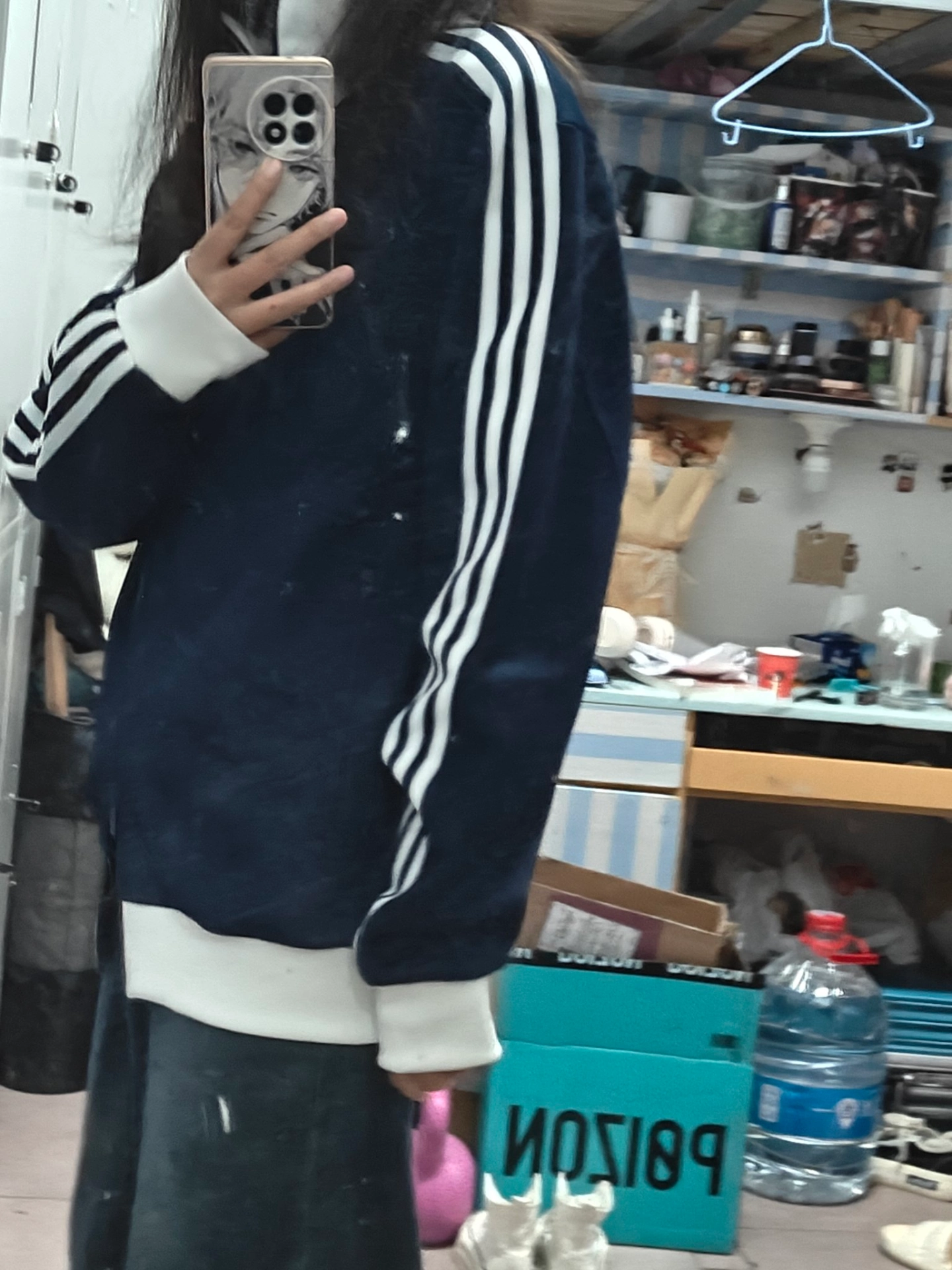 custom review-Adidas Originals Classics Beckenbauer ADICOLOR CLASSICS BECKENBAUER TRACK Куртка Куртки Пальто Мужской Ночной синий