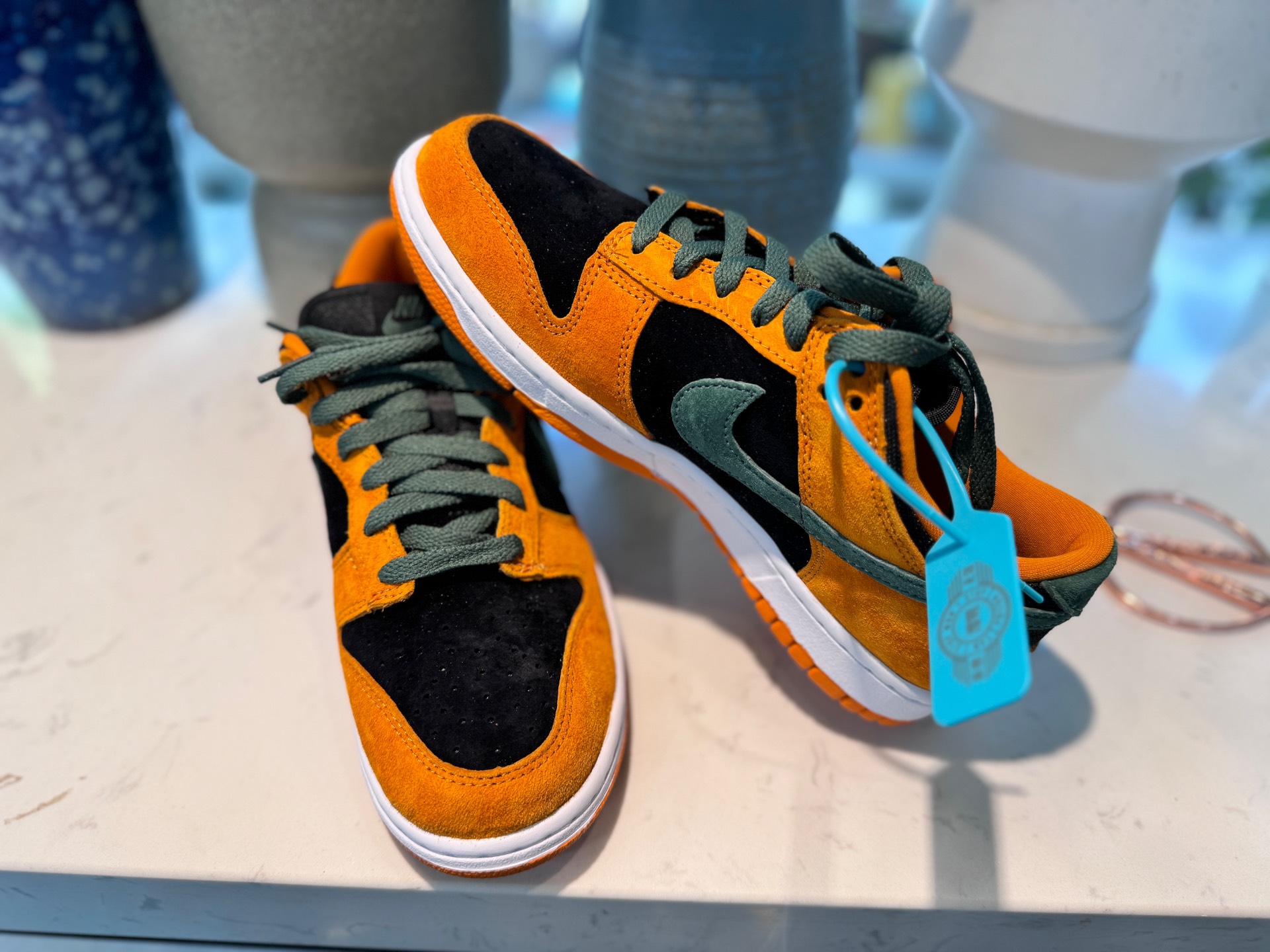 custom review-Nike Dunk Термический Противоскользящий и Устойчивый к Износу Покрытие Низкие Кроссовки для Скейтбординга Унисекс Черный и Оранжевый