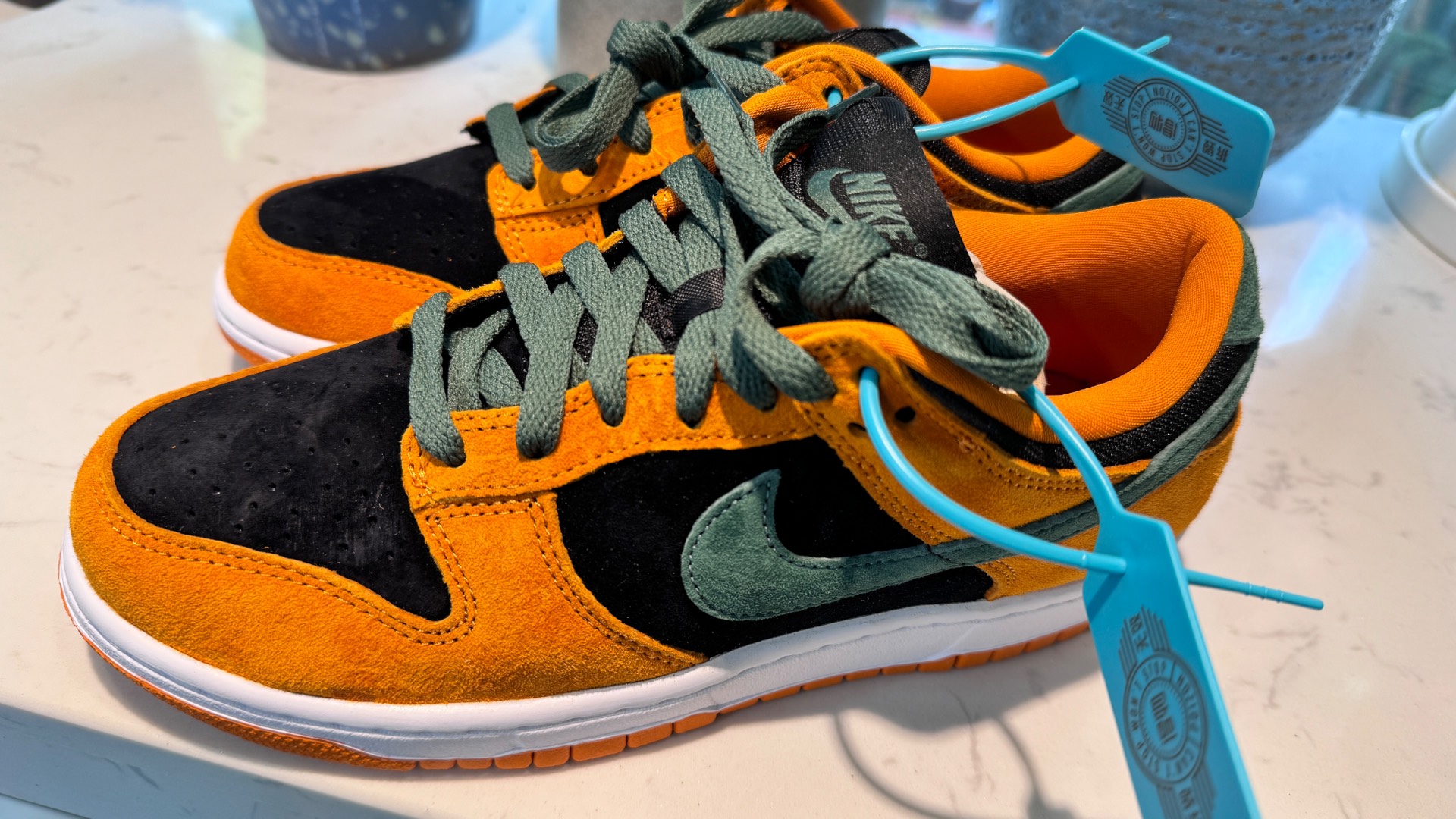 custom review-Nike Dunk Термический Противоскользящий и Устойчивый к Износу Покрытие Низкие Кроссовки для Скейтбординга Унисекс Черный и Оранжевый