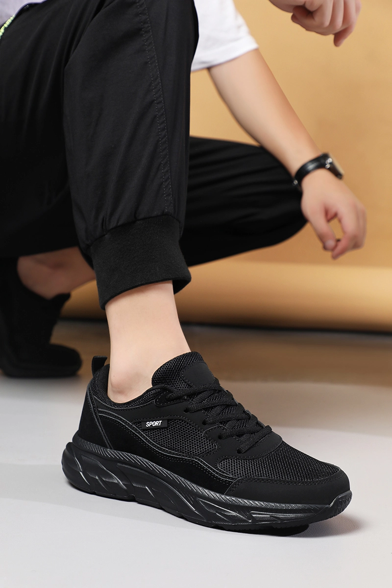 城市骆驼 运动户外厚底潮流时尚 网布防滑轻便 低帮跑步鞋 男款