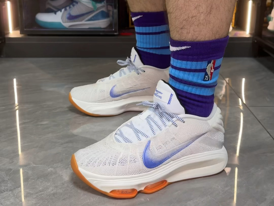 custom review-Nike Air Zoom GT Hustle 3 MID Топ Баскетбольные кроссовки Унисекс Белый Синий