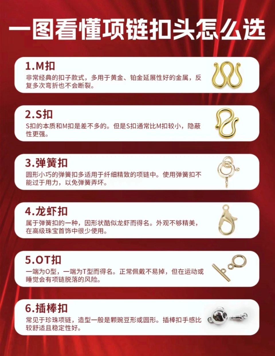 一图看懂项链扣头怎么选02