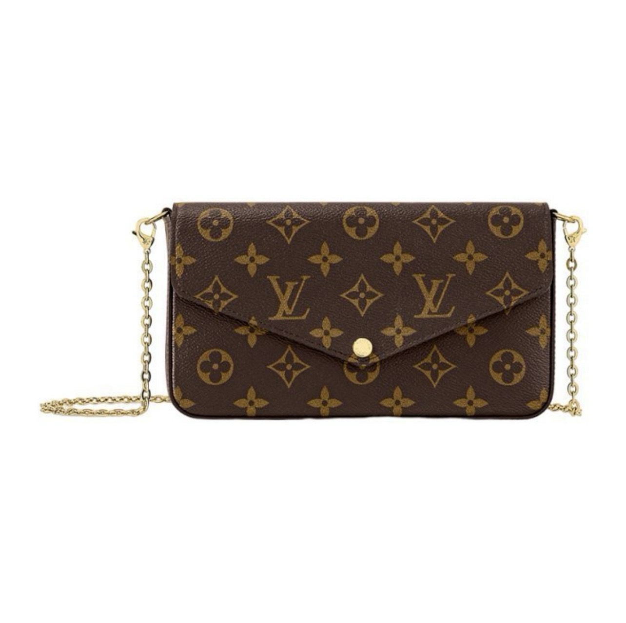 louis vuitton/路易威登lv老花色帆布 配皮经典三合一斜挎包m818