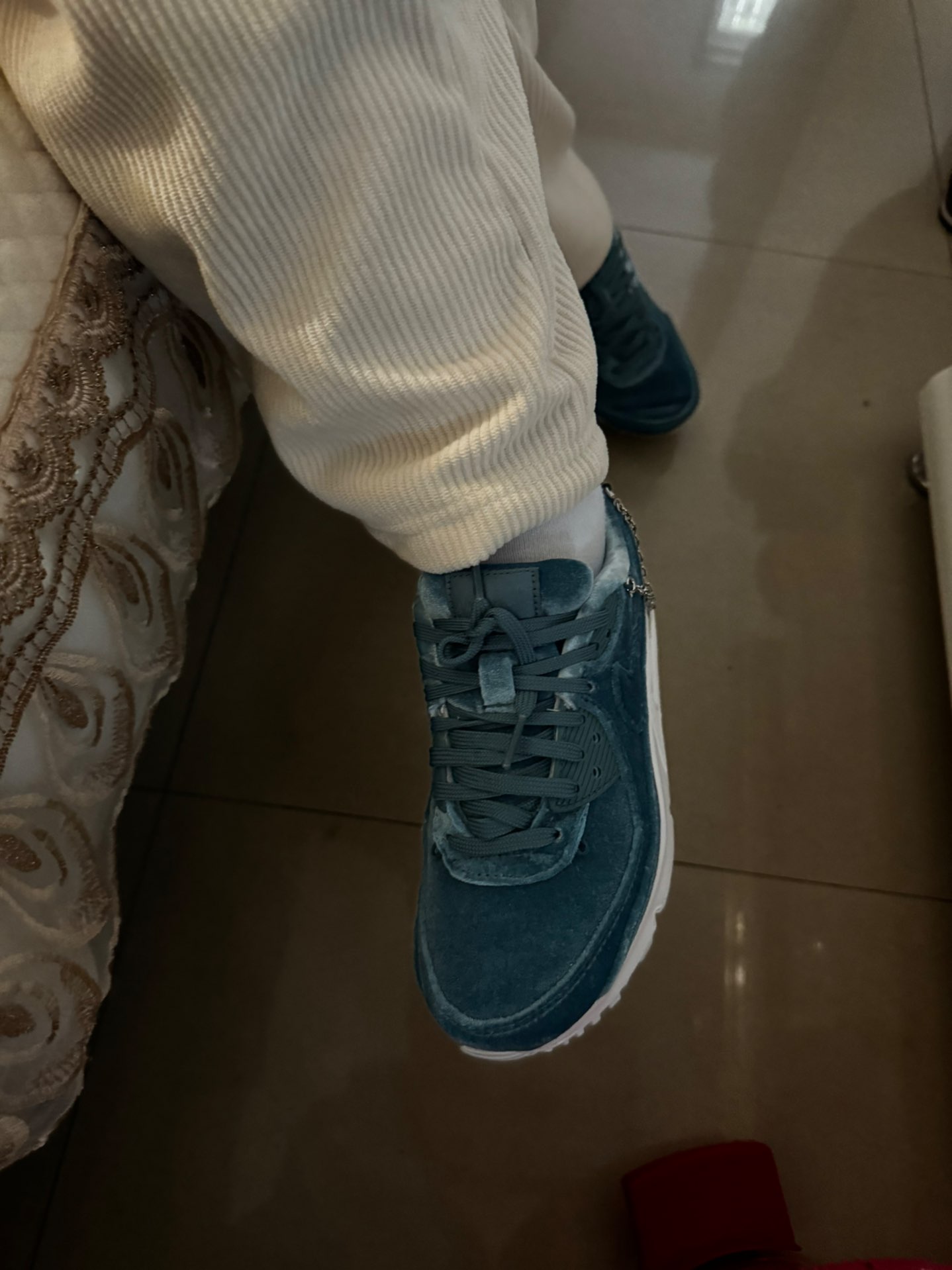 custom review-Nike Air Max 90 Low Топ Повседневные Беговые Кроссовки Женские Озерный Зеленый