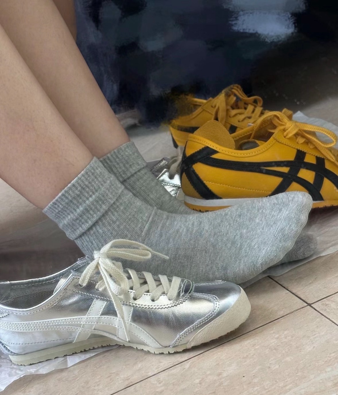 custom review-Onitsuka Tiger MEXICO 66 Low Топ Повседневная обувь Унисекс Серебряный