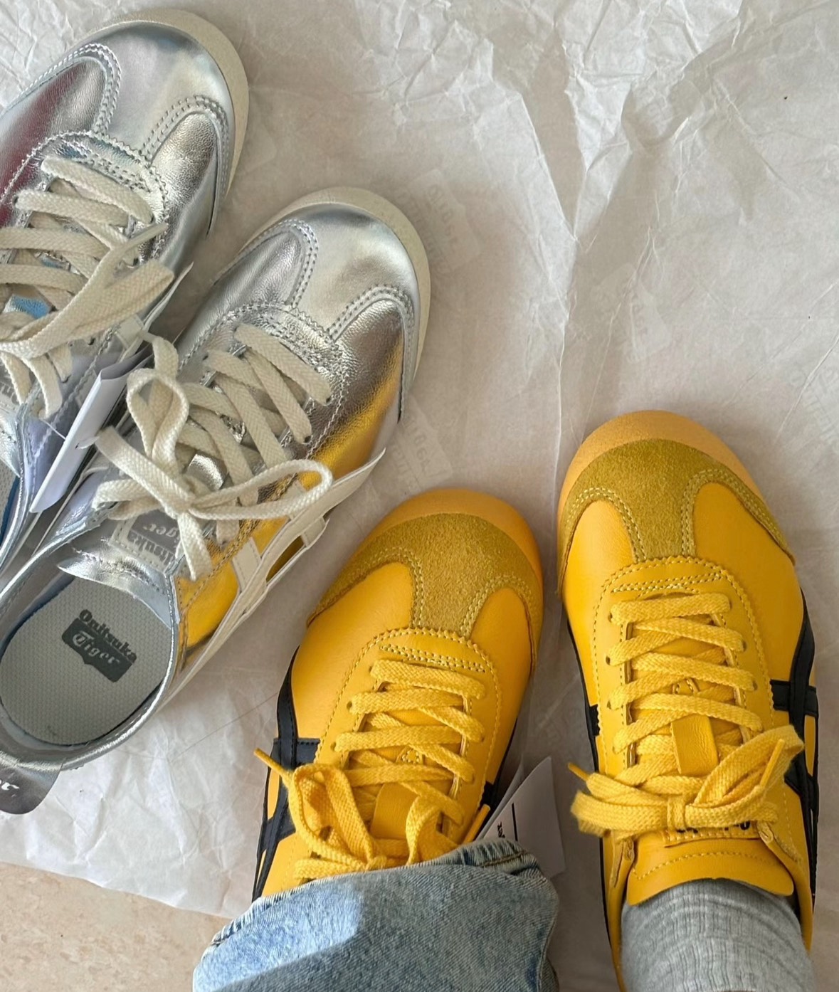 custom review-Onitsuka Tiger MEXICO 66 Low Топ Повседневная обувь Унисекс Серебряный