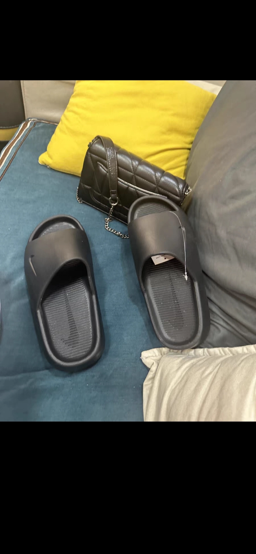 custom review-Nike Calm Slide Тапочки Мужские Черные