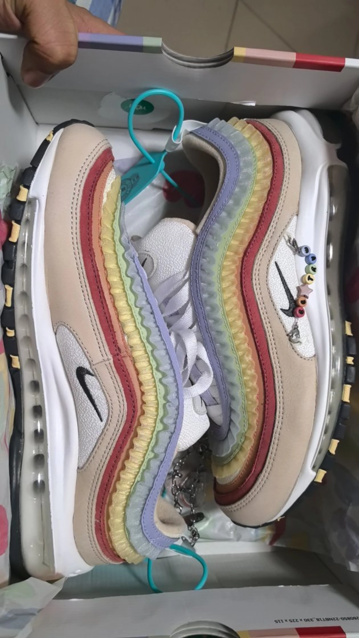 custom review-Nike Air Max 97 'Be True' 2023 Амортизация Низкий Топ Casual Унисекс Желтый