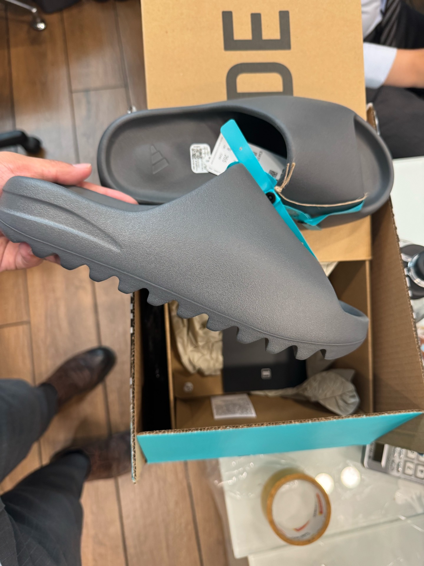 custom review-adidas originals Yeezy Slide Granite