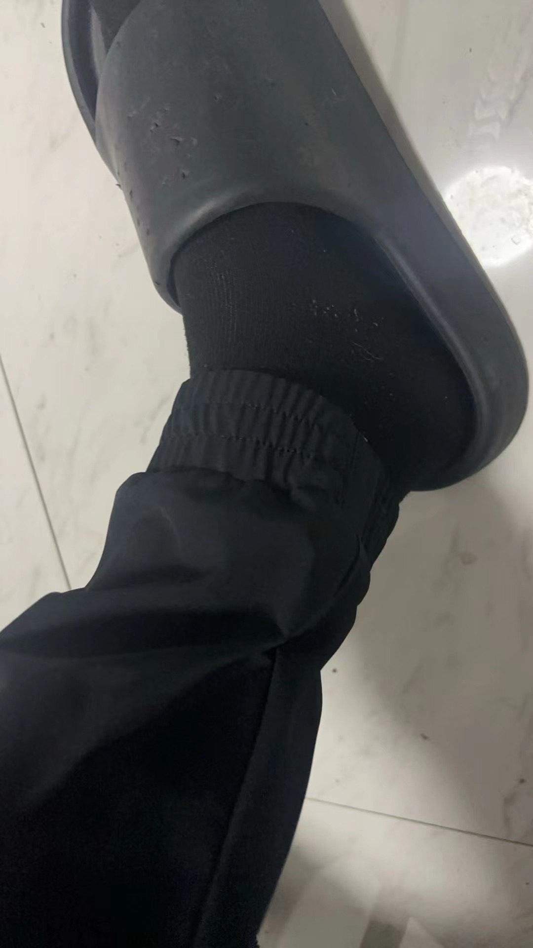 custom review-Лайнер Вязаные Тренировочные Штаны Мужские Черные