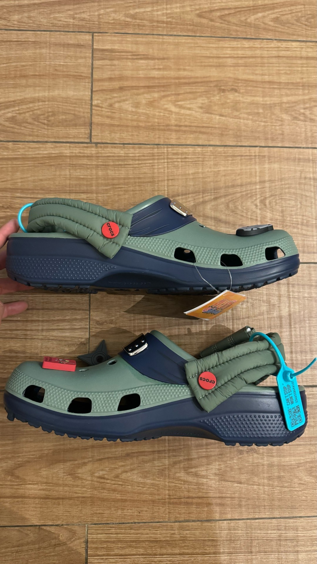 custom review-Naruto x Crocs Classic Clog Kakashi Sabo Unisex Green Наруто x Crocs Классическая сандалия Какаши Сабо Унисекс Зеленый