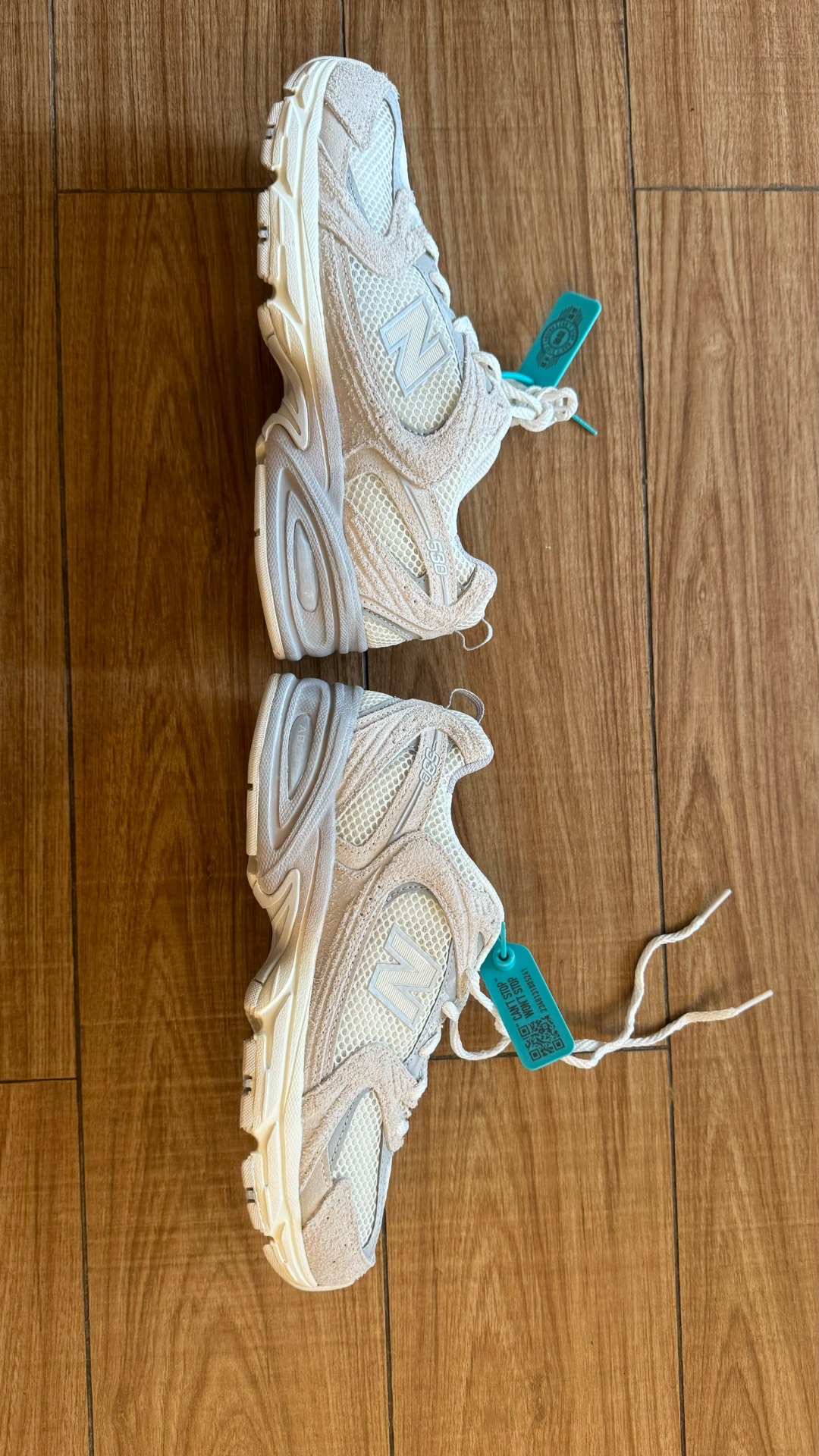 custom review-New Balance NB 530 Устойчивый к истиранию Дышащий Низкий Топ Повседневные Городские Коммутирующие Беговые кроссовки Унисекс Бежево-розовые