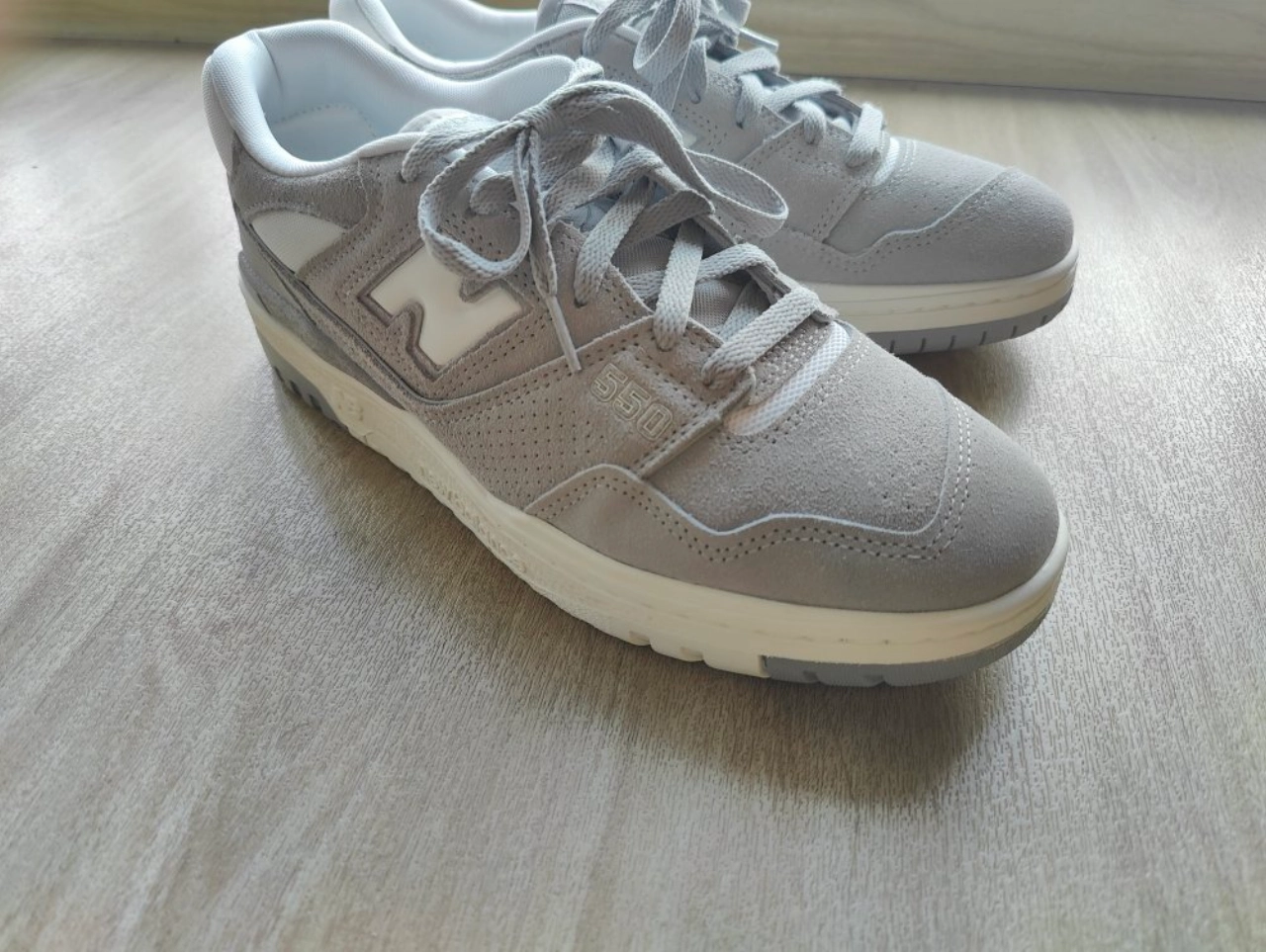 custom review-New Balance NB 550 Low Топ Винтажные Баскетбольные Кроссовки Унисекс Серый