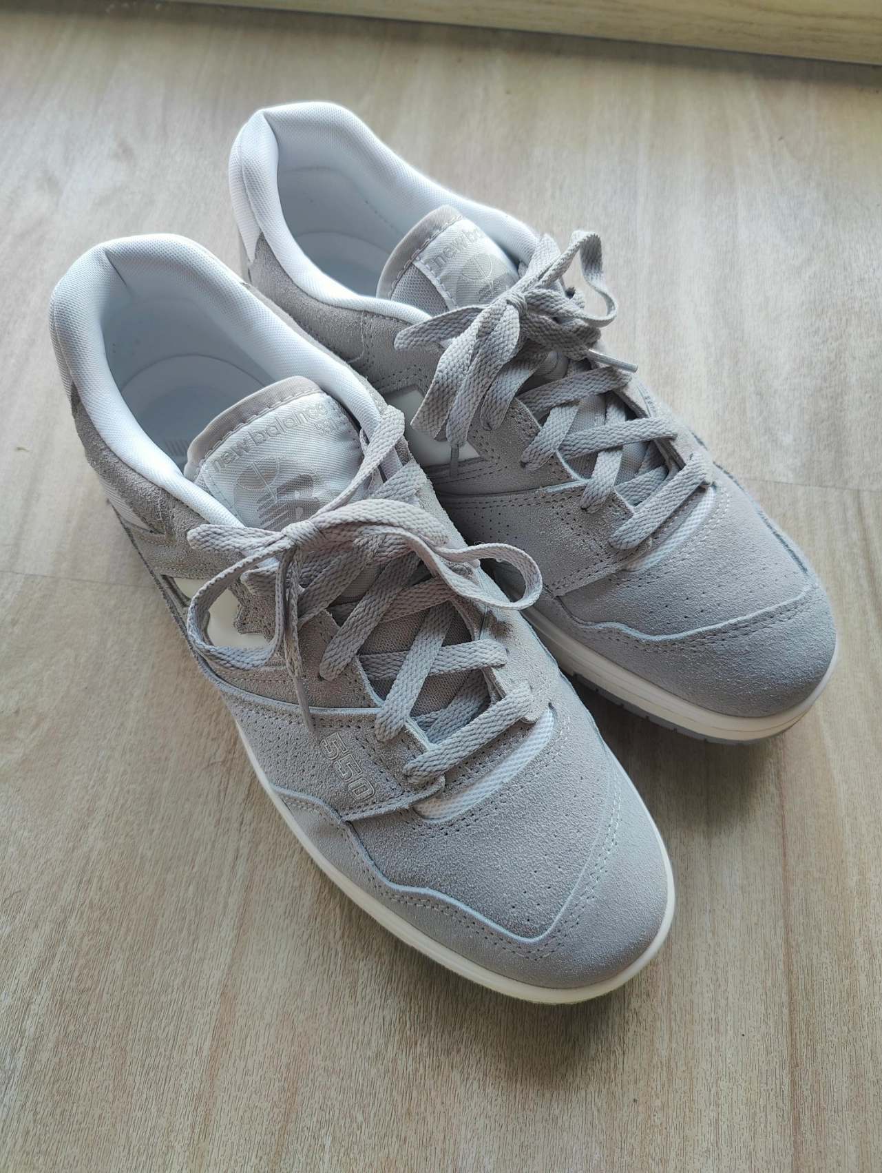 custom review-New Balance NB 550 Low Топ Винтажные Баскетбольные Кроссовки Унисекс Серый