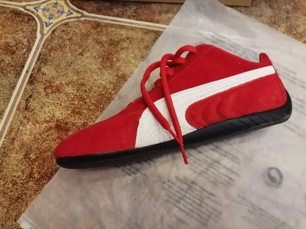 custom review-PUMA Speedcat Go OG Устойчивые к истиранию Низкие Кроссовки для тренировок Унисекс Пламя Красный