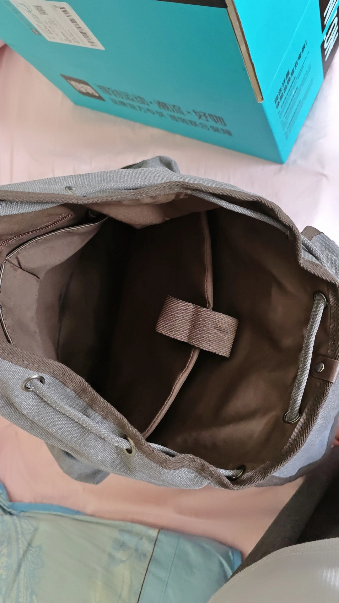 custom review-Slazenger Холст Рюкзак Мужской Холодный Серый