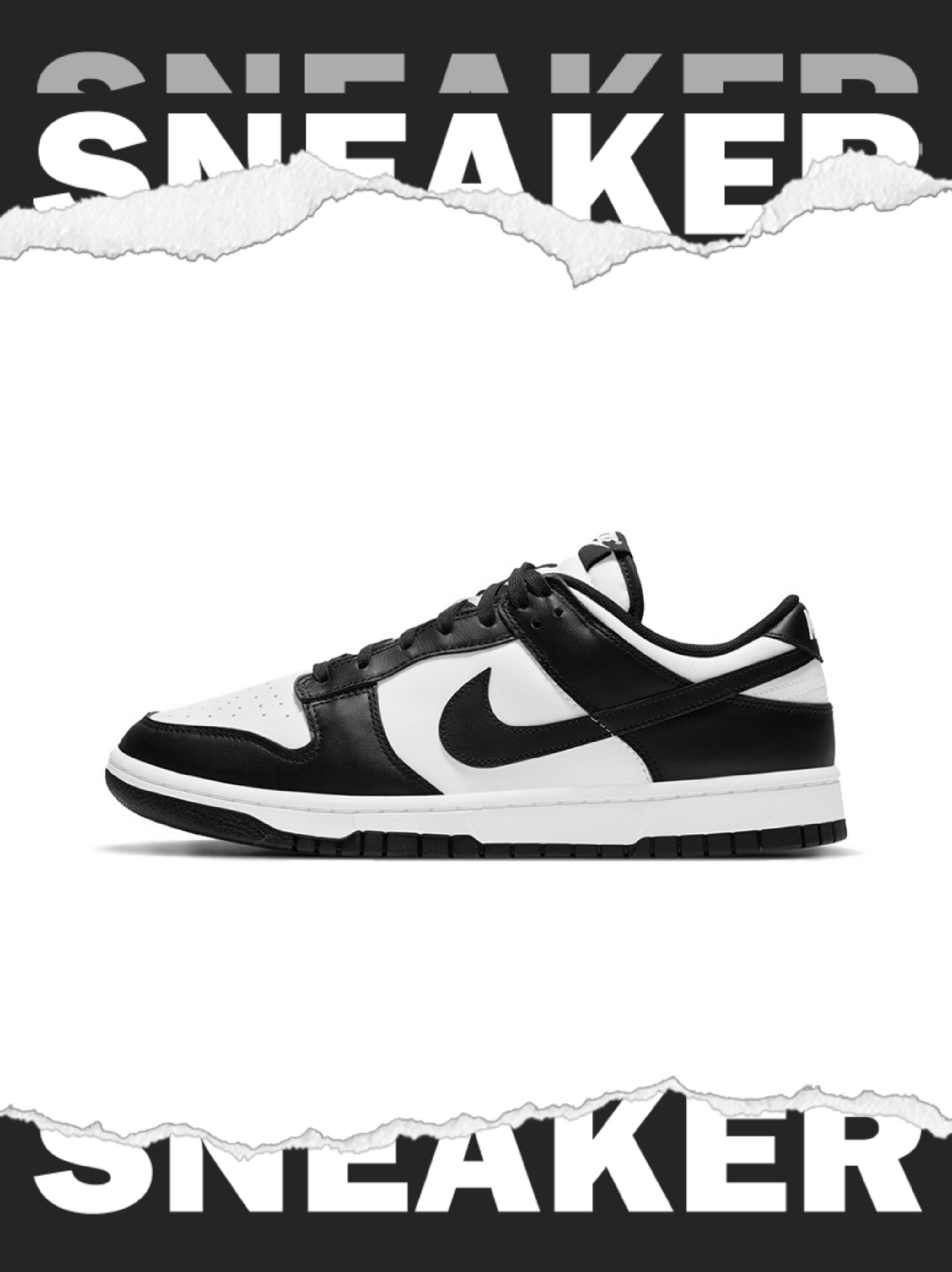 nike 防滑耐磨轻便 低帮 板鞋 男女同款 黑白熊猫