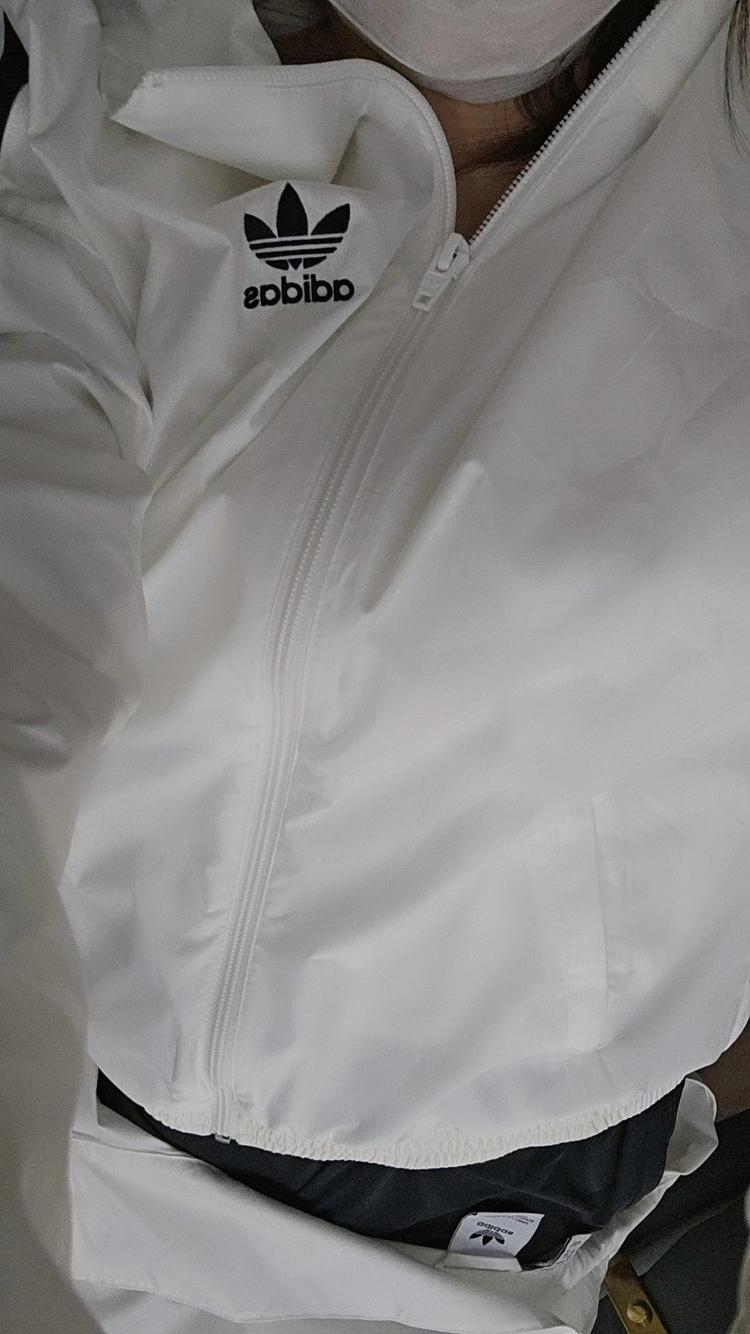 custom review-Adidas Originals RETRO TREFOIL Куртки и Пальто Унисекс Bright White