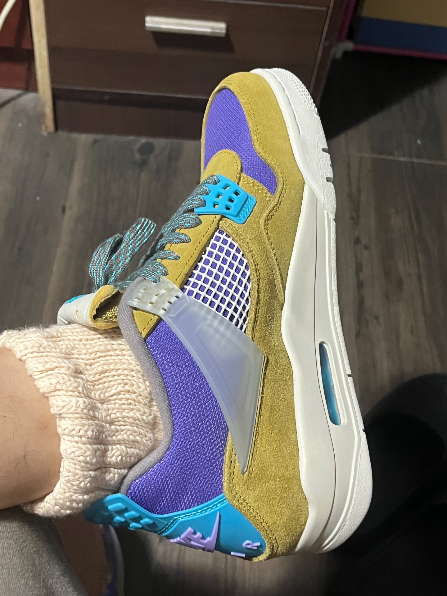 custom review-Union LA x Jordan Air Jordan 4 Retro SP 'Пустыня Лесной мшистый' Поддержка MID Топ Винтажные баскетбольные кроссовки Унисекс Пустыня Лесной мшистый