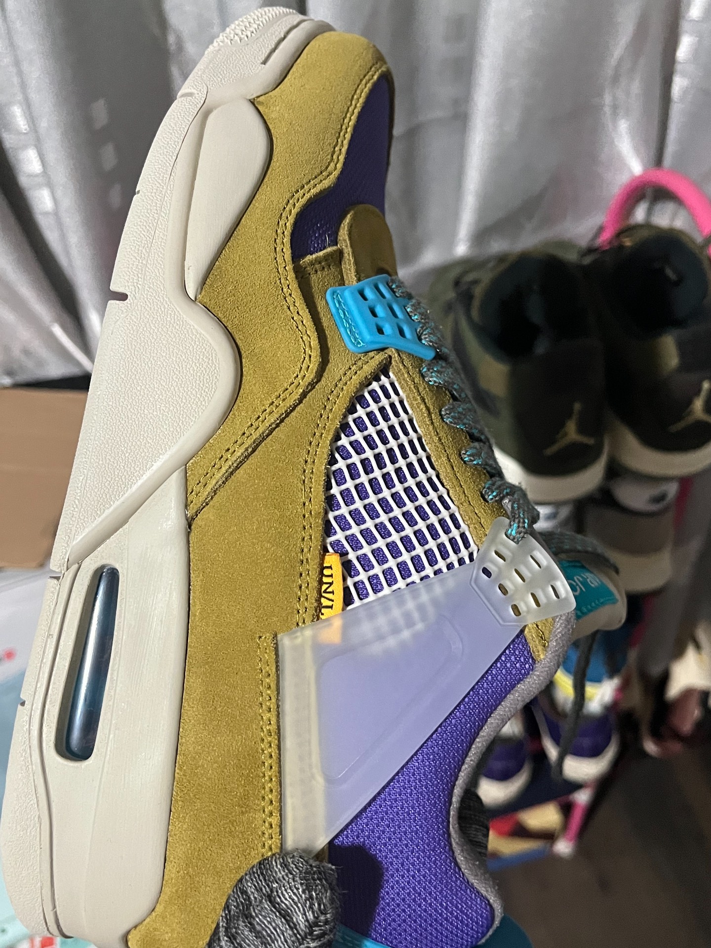 custom review-Union LA x Jordan Air Jordan 4 Retro SP 'Пустыня Лесной мшистый' Поддержка MID Топ Винтажные баскетбольные кроссовки Унисекс Пустыня Лесной мшистый