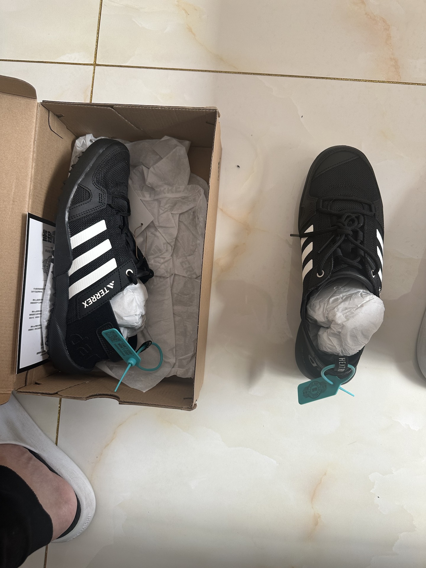 custom review-adidas Terrex Daroga Два 13 HEAT.RDY Устойчивый к истиранию Дышащий Сцепление Низкий Топ На открытом воздухе Функциональный Унисекс Черный