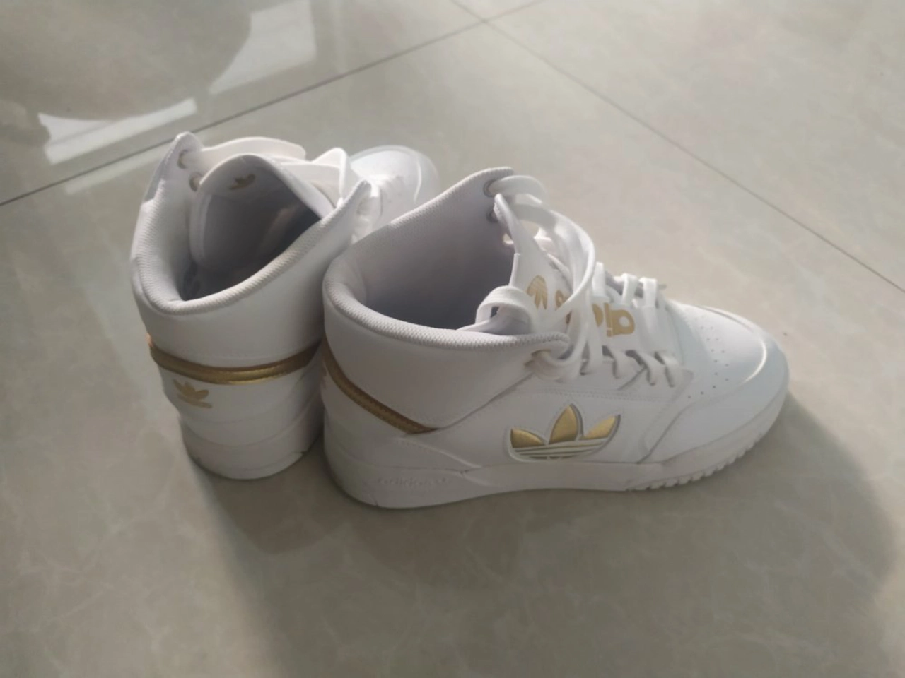 custom review-Adidas Originals Drop Step XL Slip-resistant Abrasion-resistant High Top Skateboard Shoes Unisex White Gold Adidas Originals Drop Step XL Противоскользящие устойчивые к истиранию высокие топы для скейтбординга Унисекс Белый Золото