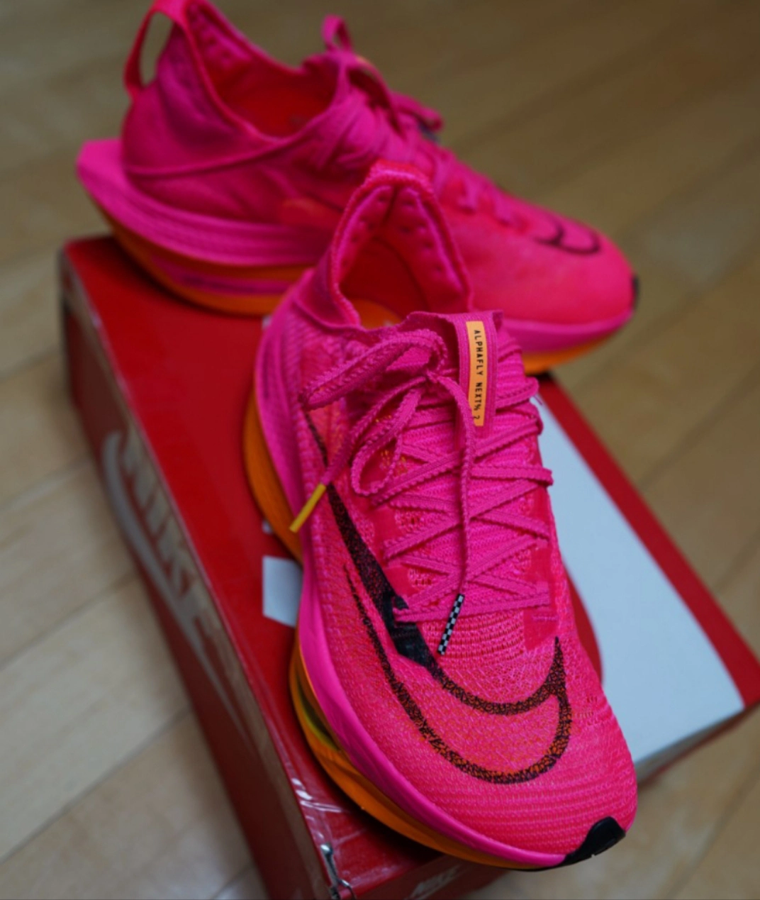 custom review-Nike Air Zoom Alphafly Next% 2 Беговые кроссовки Низкий Топ Прозрачно-розовый Женские