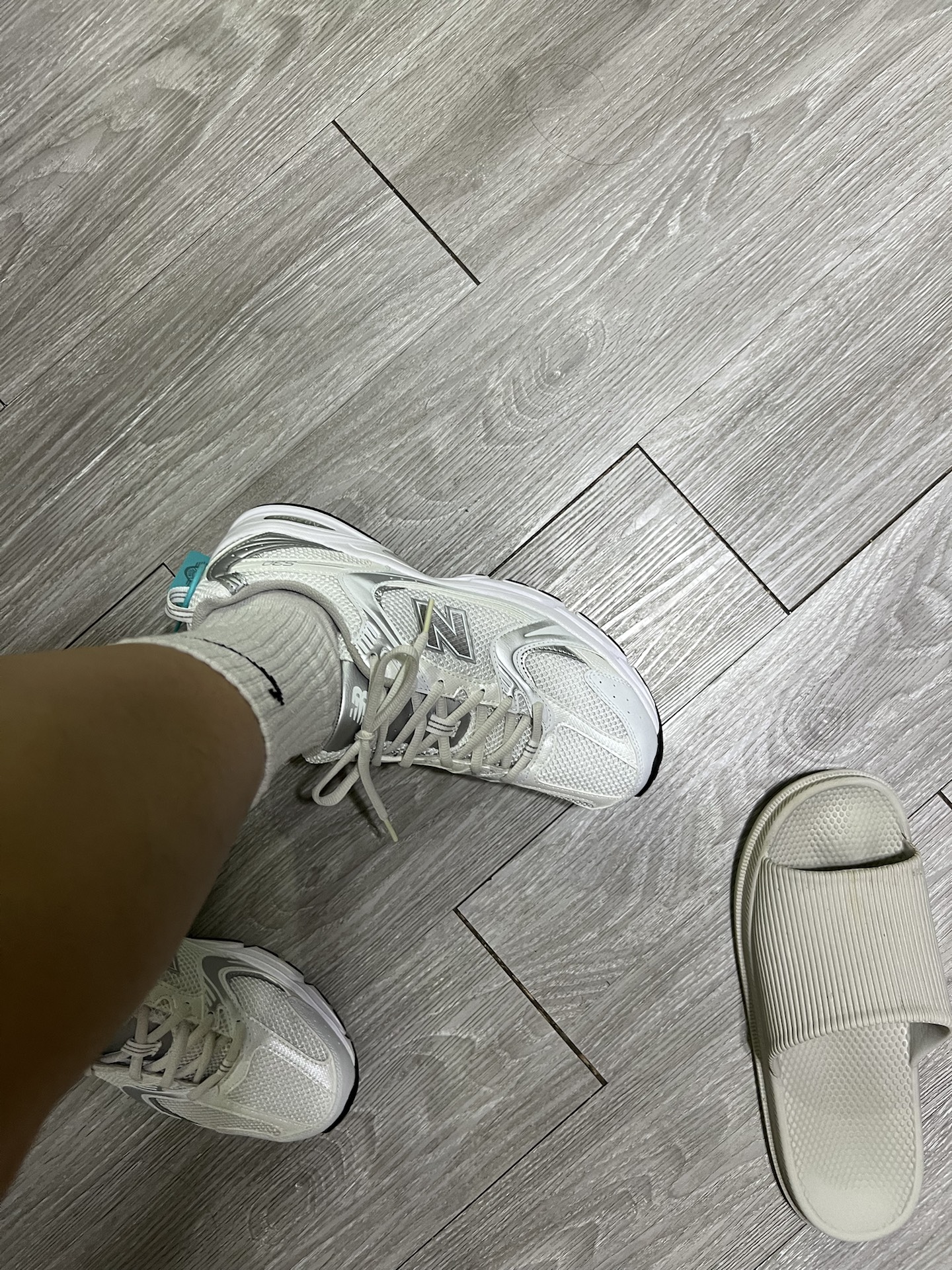 custom review-New Balance NB 530 Дышащий Поддержка Низкий Верх Повседневный Городской Коммутирование Беговые кроссовки Мужской Серебряный