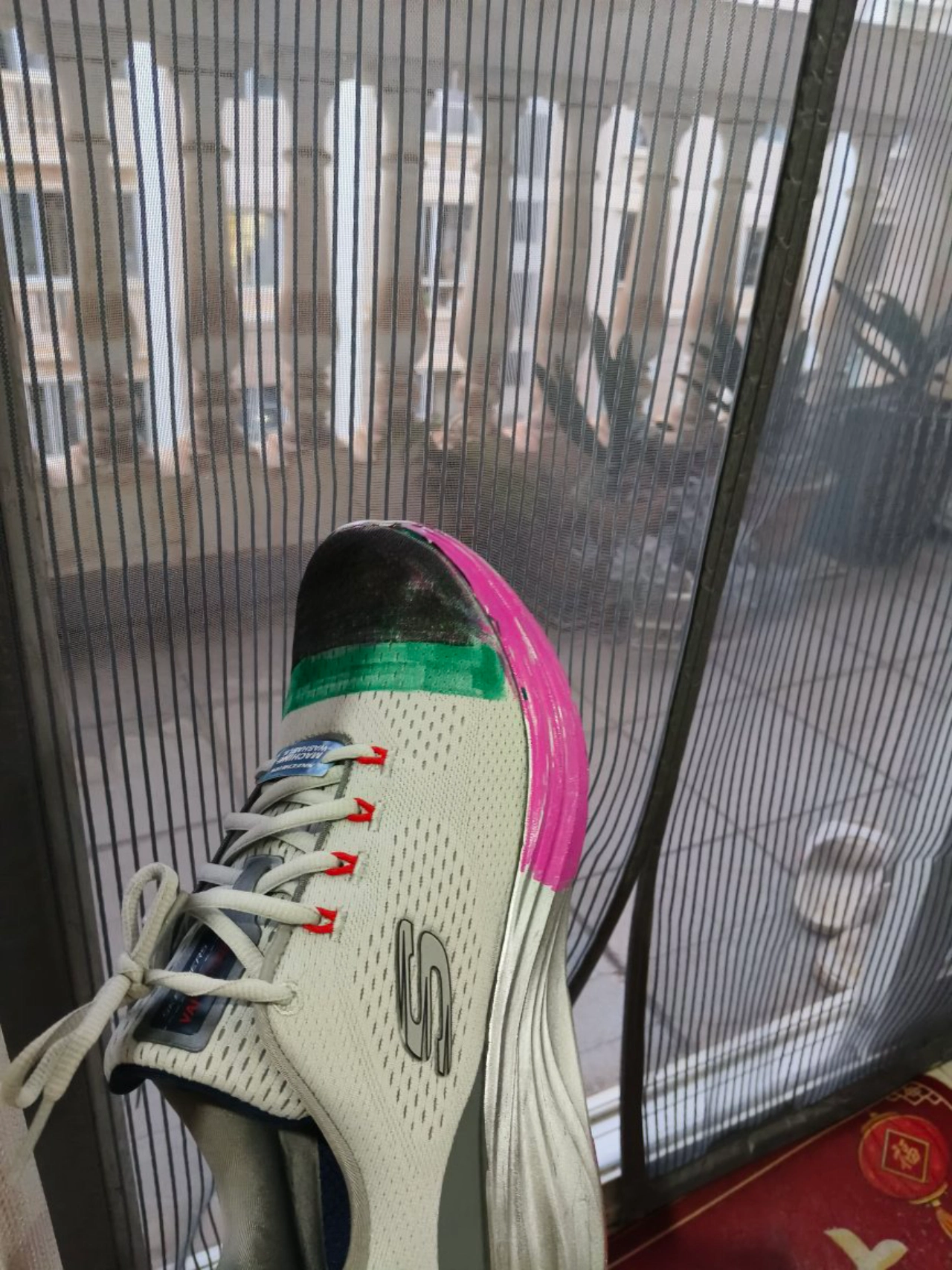 custom review-Skechers Vapor Foam Cloud Trail Ткань Низкий Верх Повседневная Обувь Мужская Серый Оранжевый