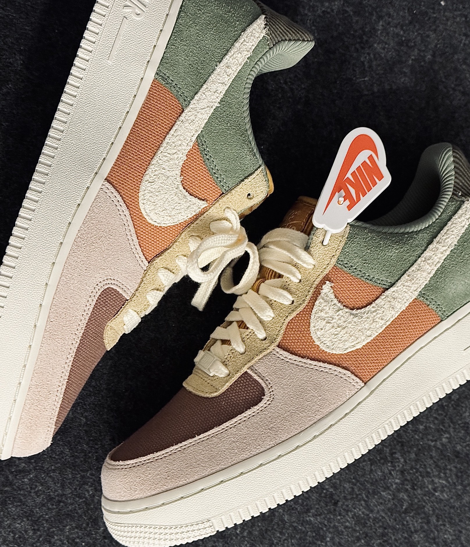 custom review-Nike Air FORCE 1 Low Топ Скейтборд Кроссовки Женские Красный Зеленый