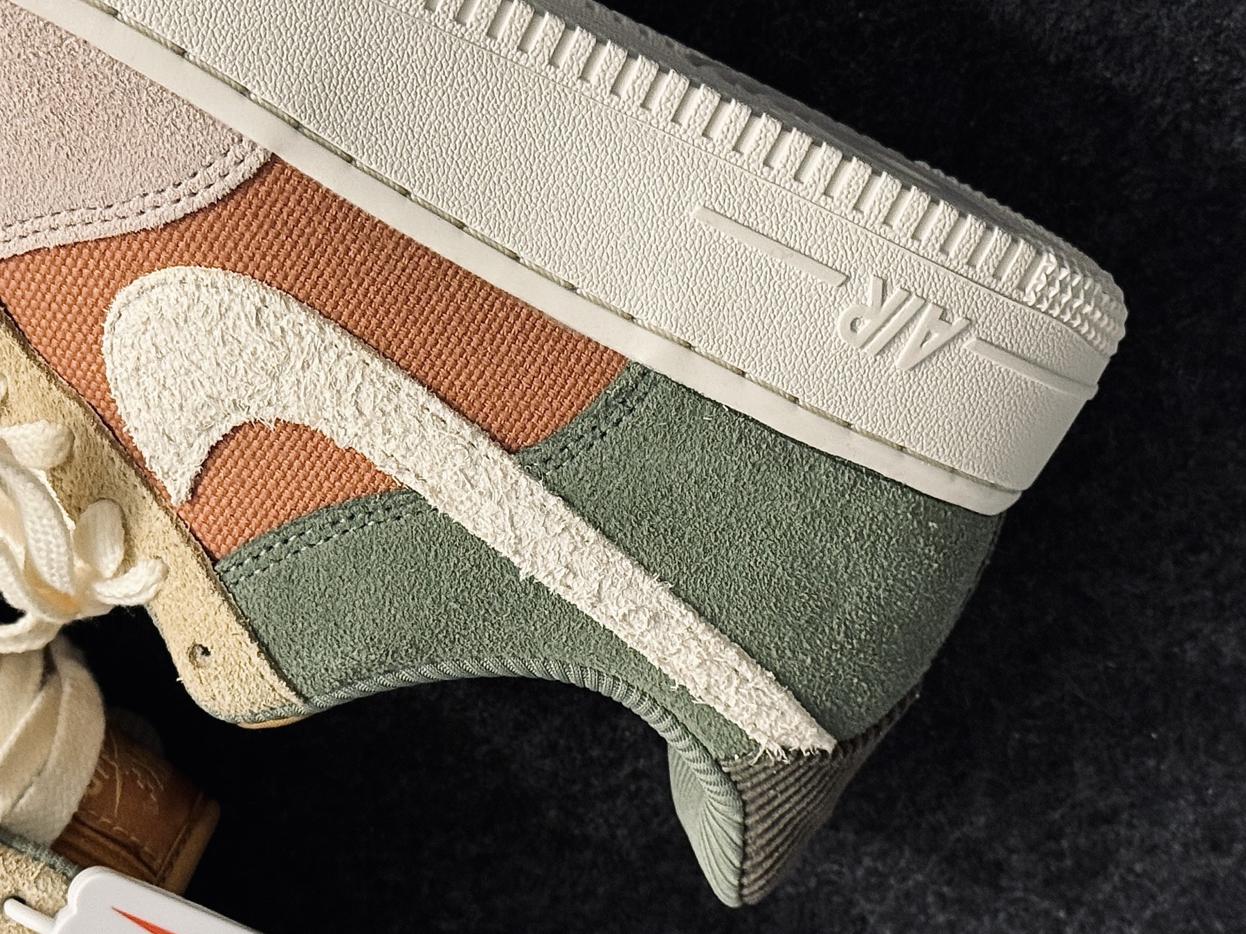 custom review-Nike Air FORCE 1 Low Топ Скейтборд Кроссовки Женские Красный Зеленый