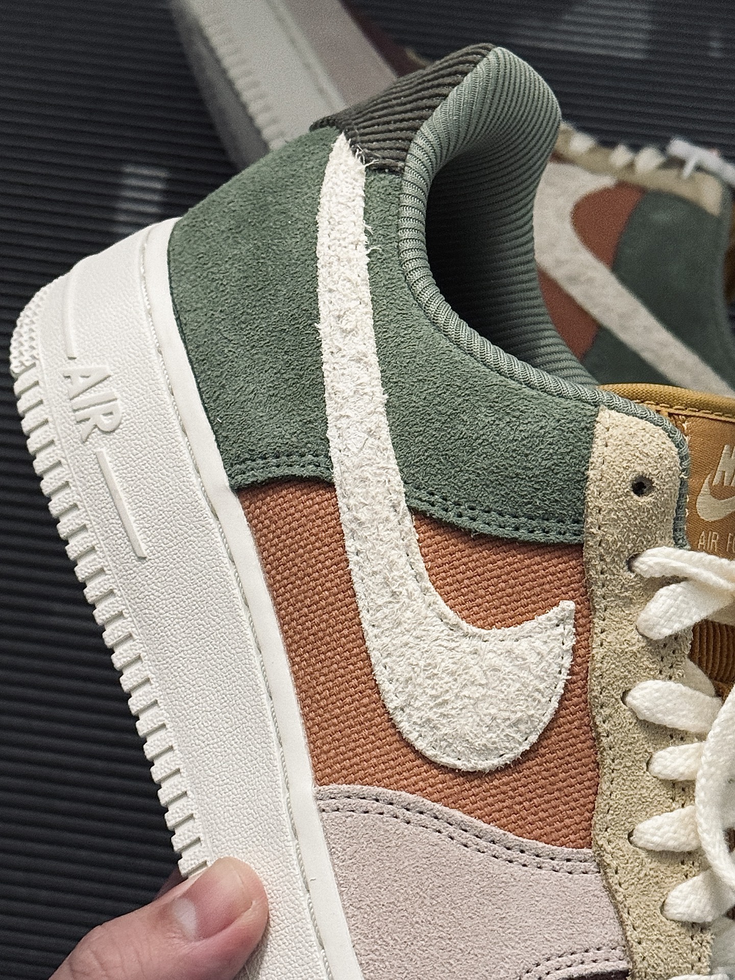 custom review-Nike Air FORCE 1 Low Топ Скейтборд Кроссовки Женские Красный Зеленый