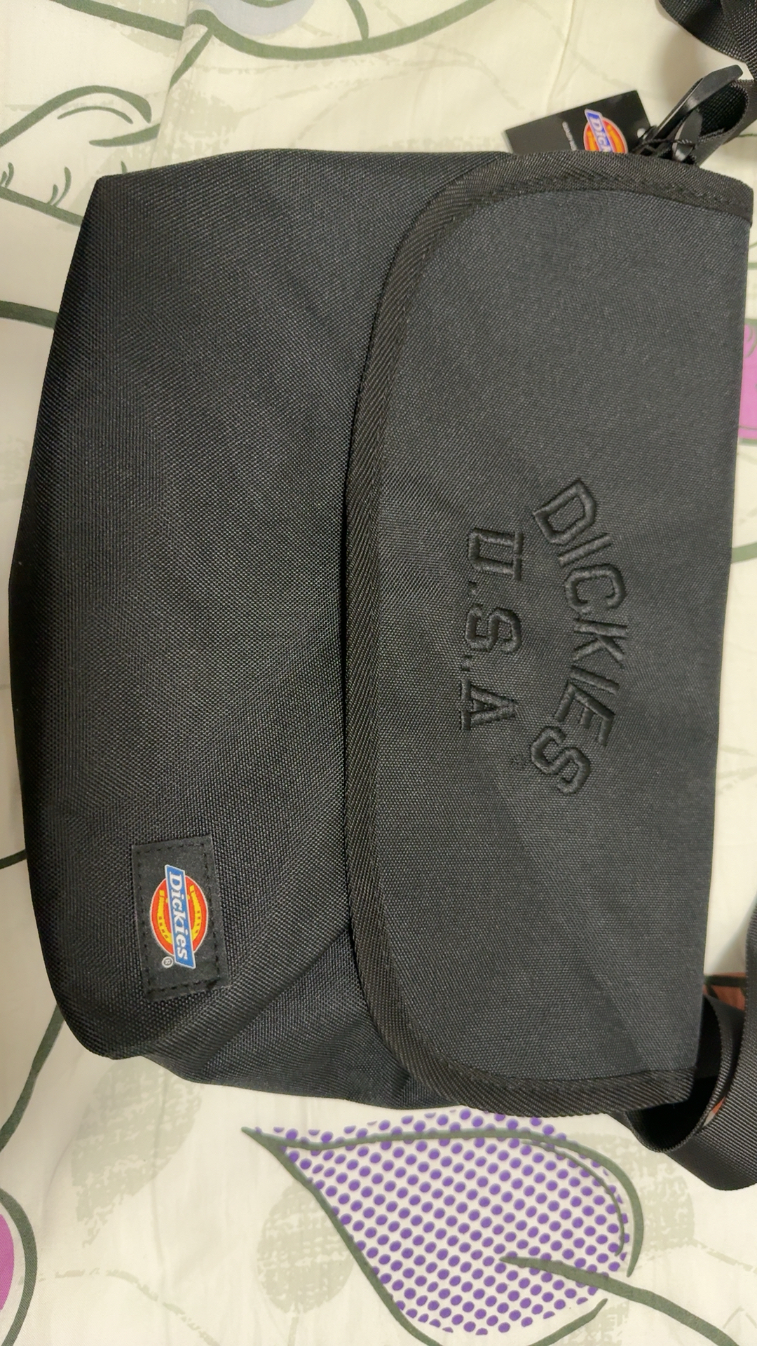 custom review-Dickies Полиэстер Курьерская Сумка Сумка через плечо Стандартная (Стандартная) Унисекс Черная