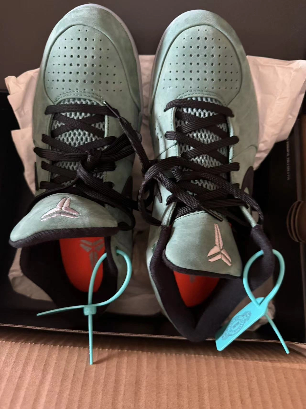 custom review-Nike Zoom Kobe 4 Slip-Resistant MID Баскетбольные кроссовки Мужские Зеленые