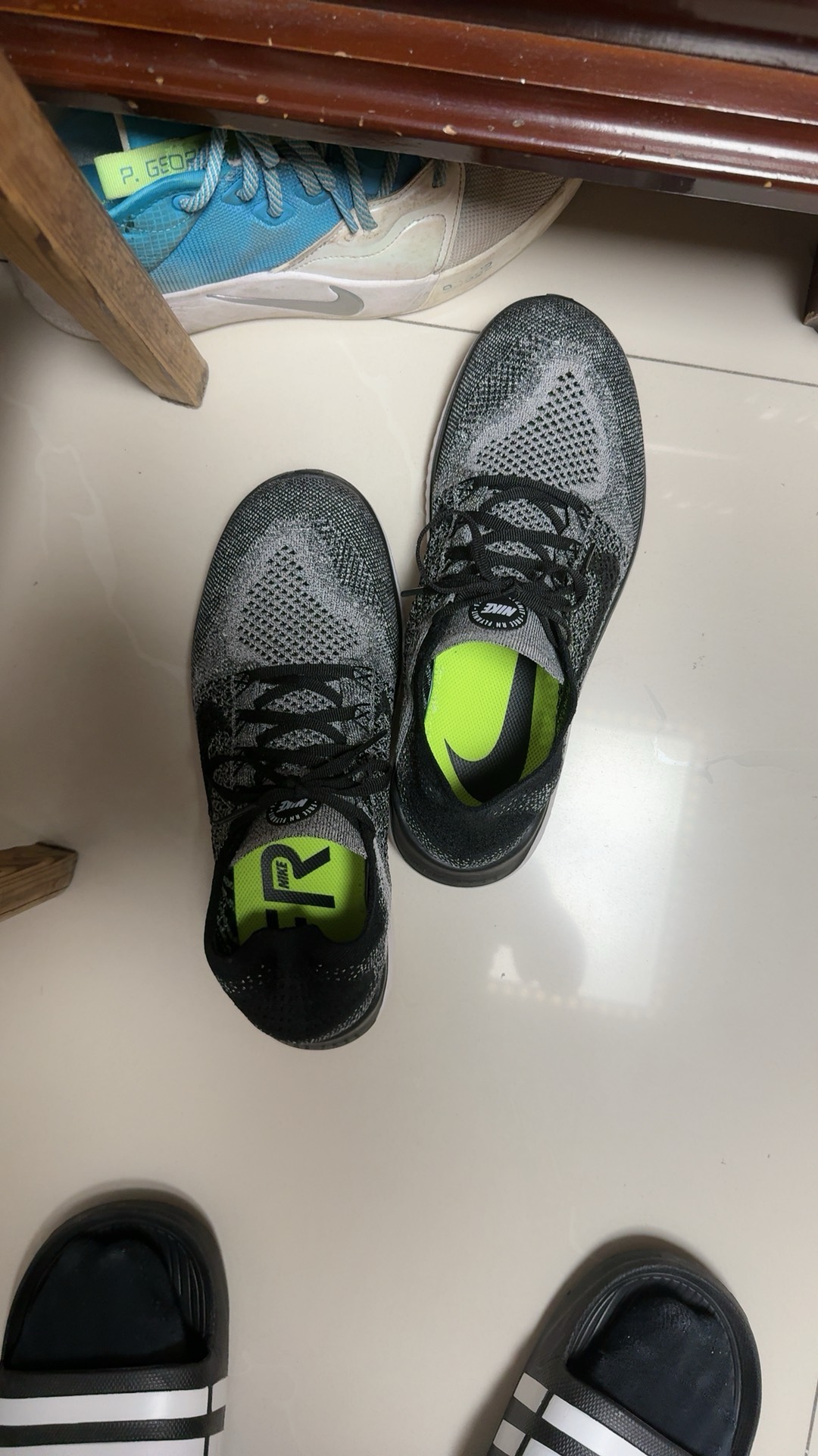 custom review-Nike Free Run Flyknit 2018 Амортизация Дышащий Легкий Низкий Топ Повседневные Беговые Кроссовки Мужские Серый Черный