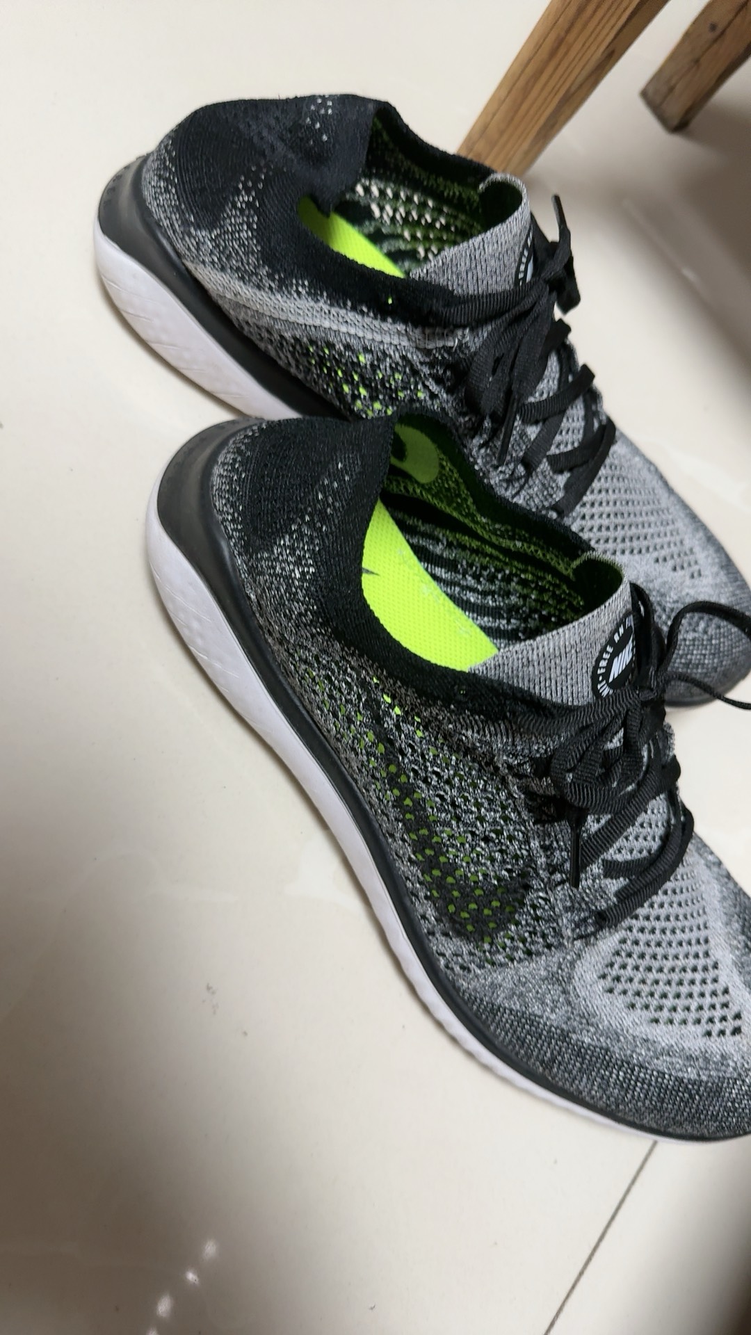 custom review-Nike Free Run Flyknit 2018 Амортизация Дышащий Легкий Низкий Топ Повседневные Беговые Кроссовки Мужские Серый Черный