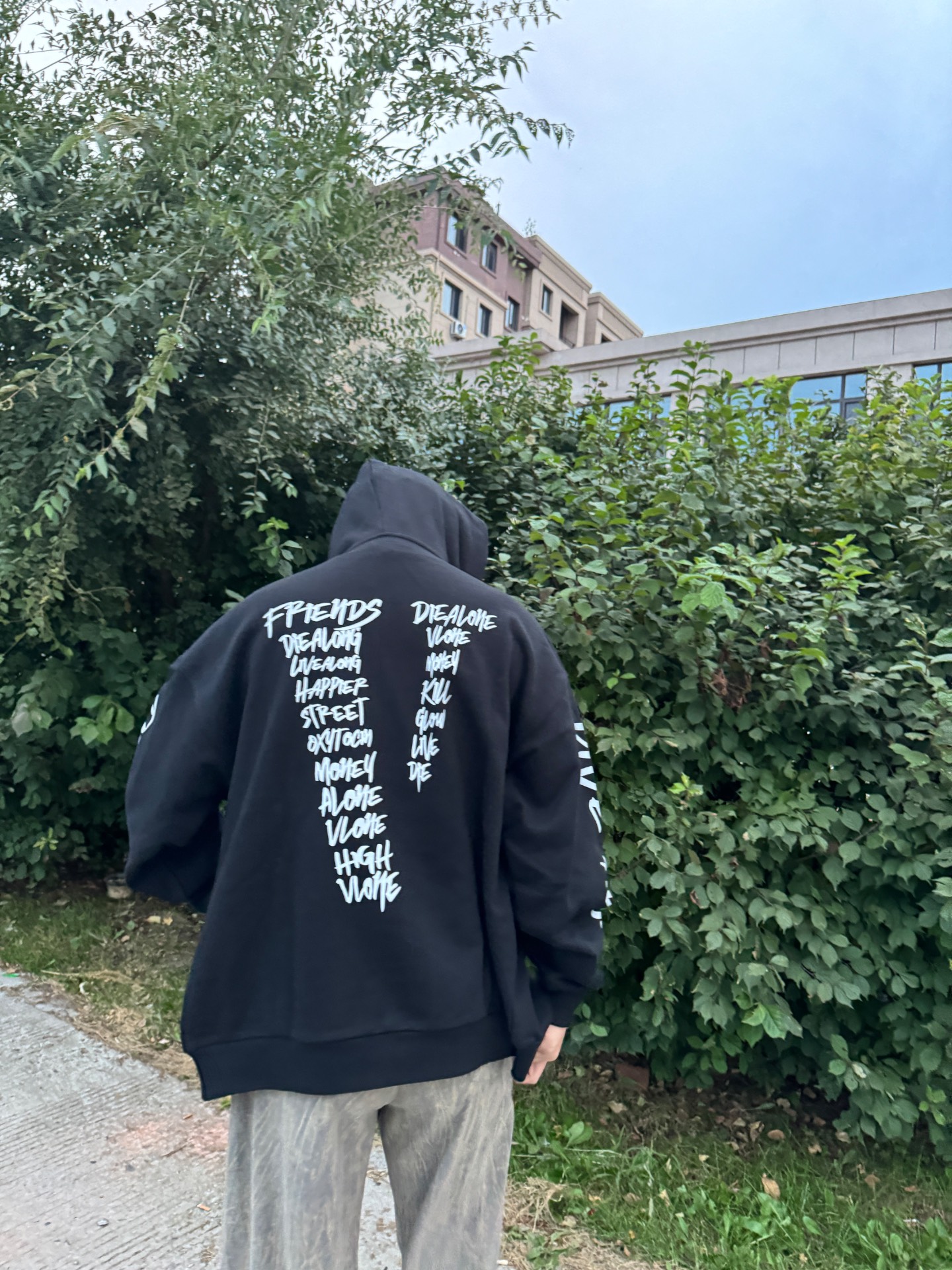 custom review-VLONE Loose Fit Zipper Hoodie Unisex