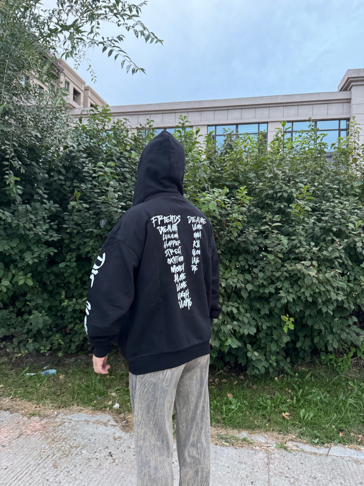 custom review-VLONE Loose Fit Zipper Hoodie Unisex