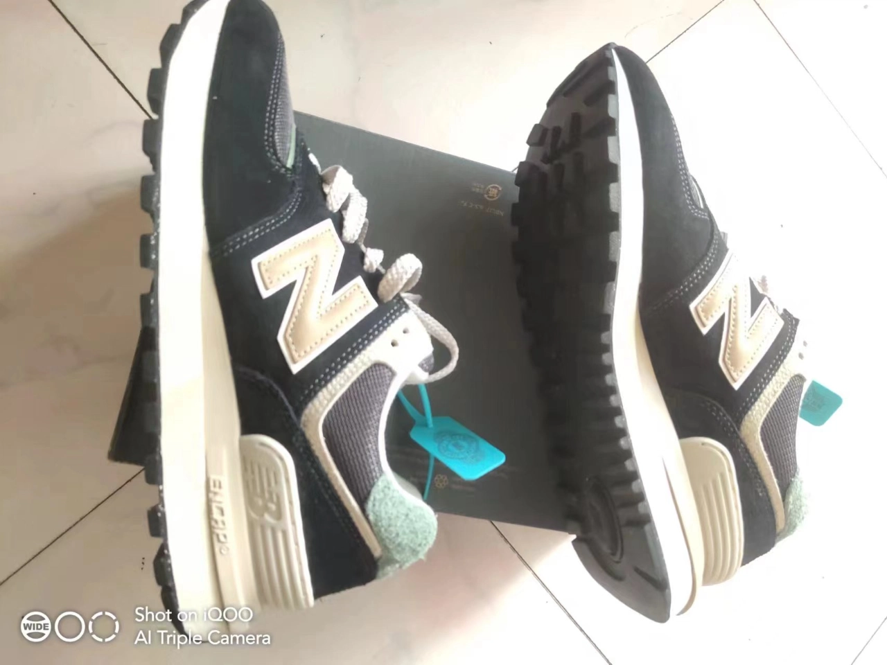 custom review-New Balance NB 574 Устойчивый к истиранию Низкий Топ Casual Унисекс Черный