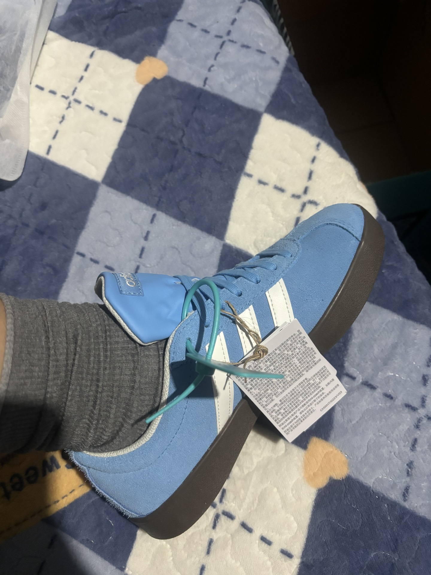 custom review-Adidas VL Court 2,0 Vl Классический Низкий Топ Скейтборд Кроссовки Унисекс Синий Белый