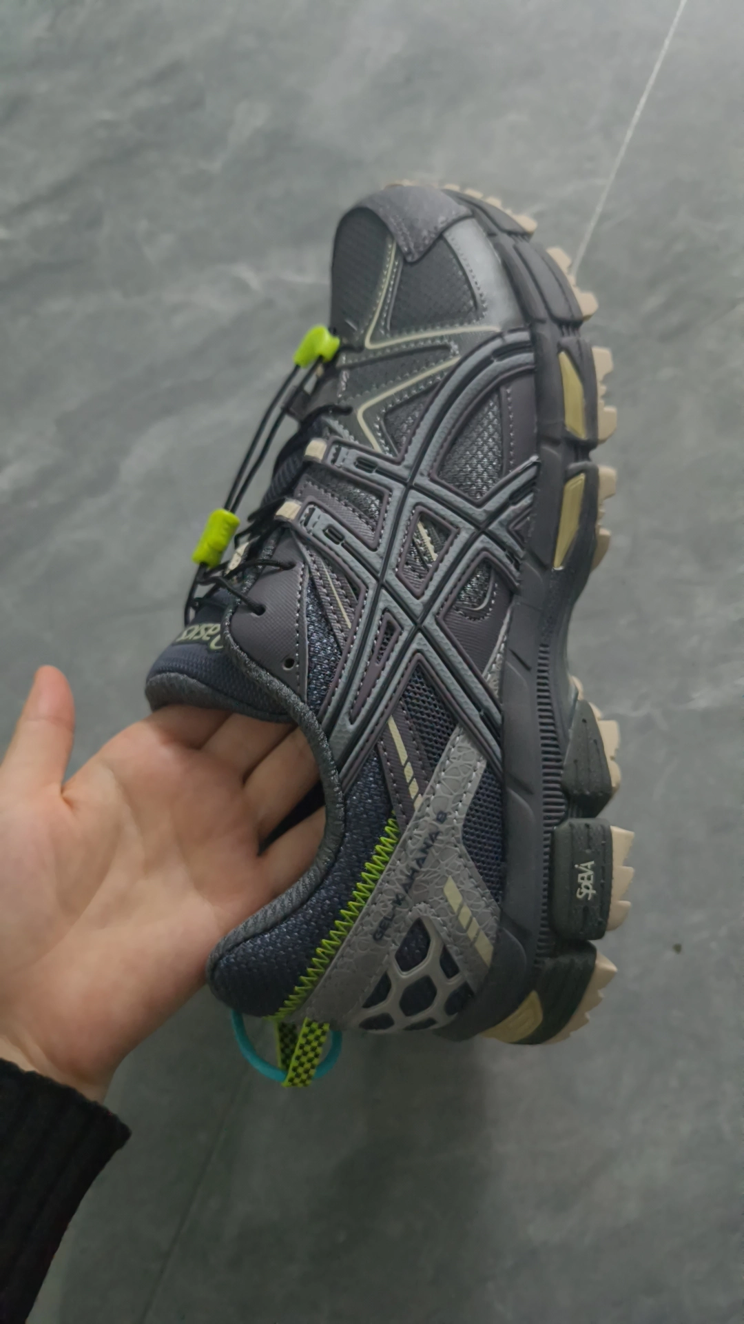 custom review-Asics Gel Kahana 8 Graphite Grey Sheet Rock