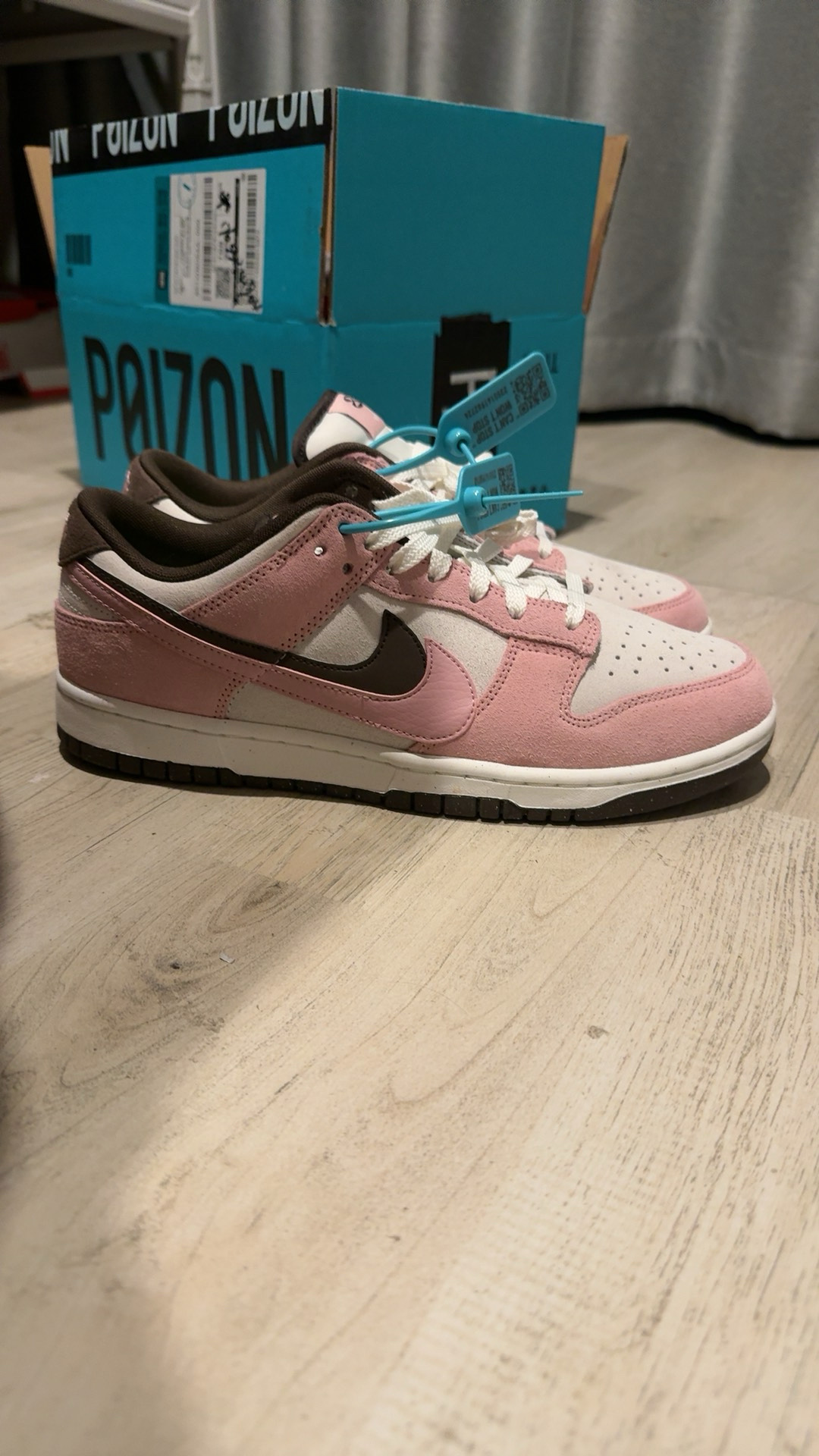 custom review-Nike Dunk Low 'Double Swoosh' Slip-on устойчивые к истиранию низ низкие скейтборд кроссовки женские розовые