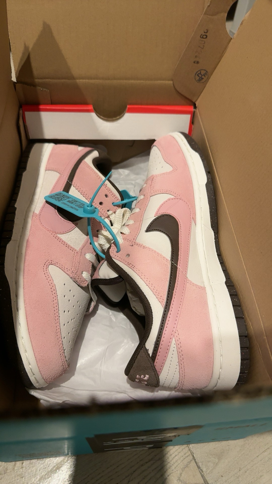 custom review-Nike Dunk Low 'Double Swoosh' Slip-on устойчивые к истиранию низ низкие скейтборд кроссовки женские розовые